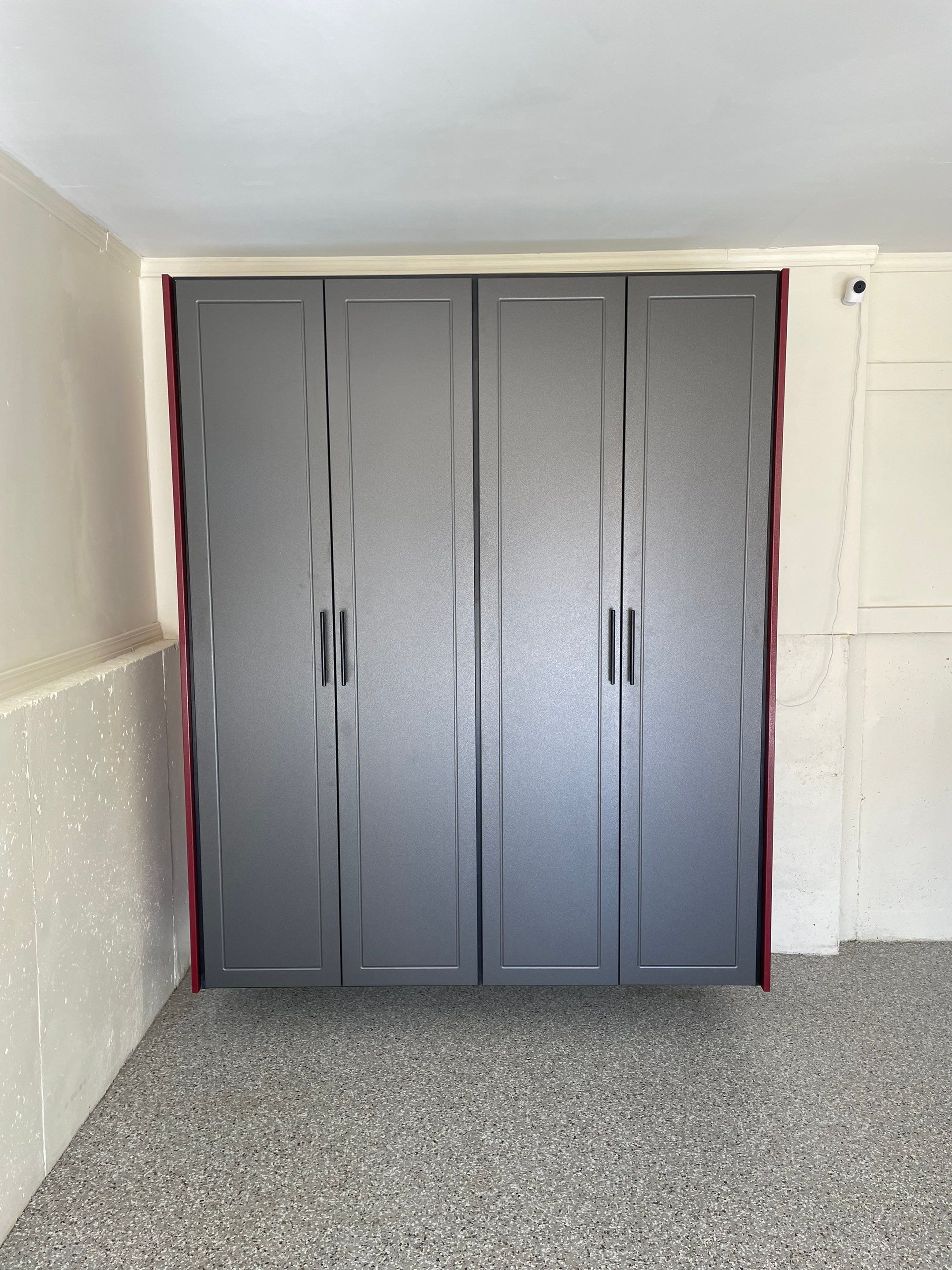 Rob F. transformed his garage with cabinets and a Banner Garage Floor by Banner Garage