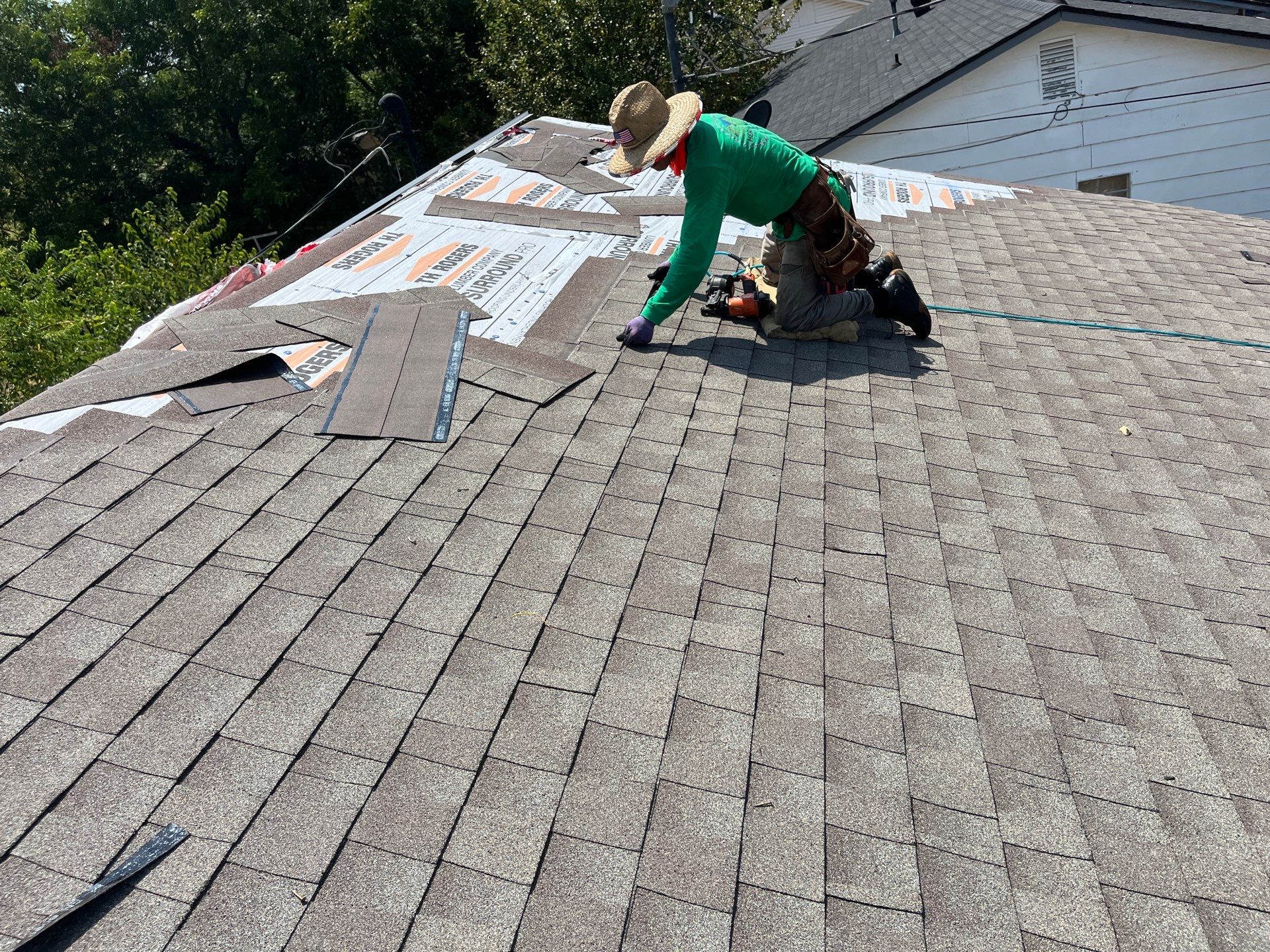 GAF Timberline Architectural Shingle Roof Replacement in Wynnewood by BANA Roofing and Solar Supply