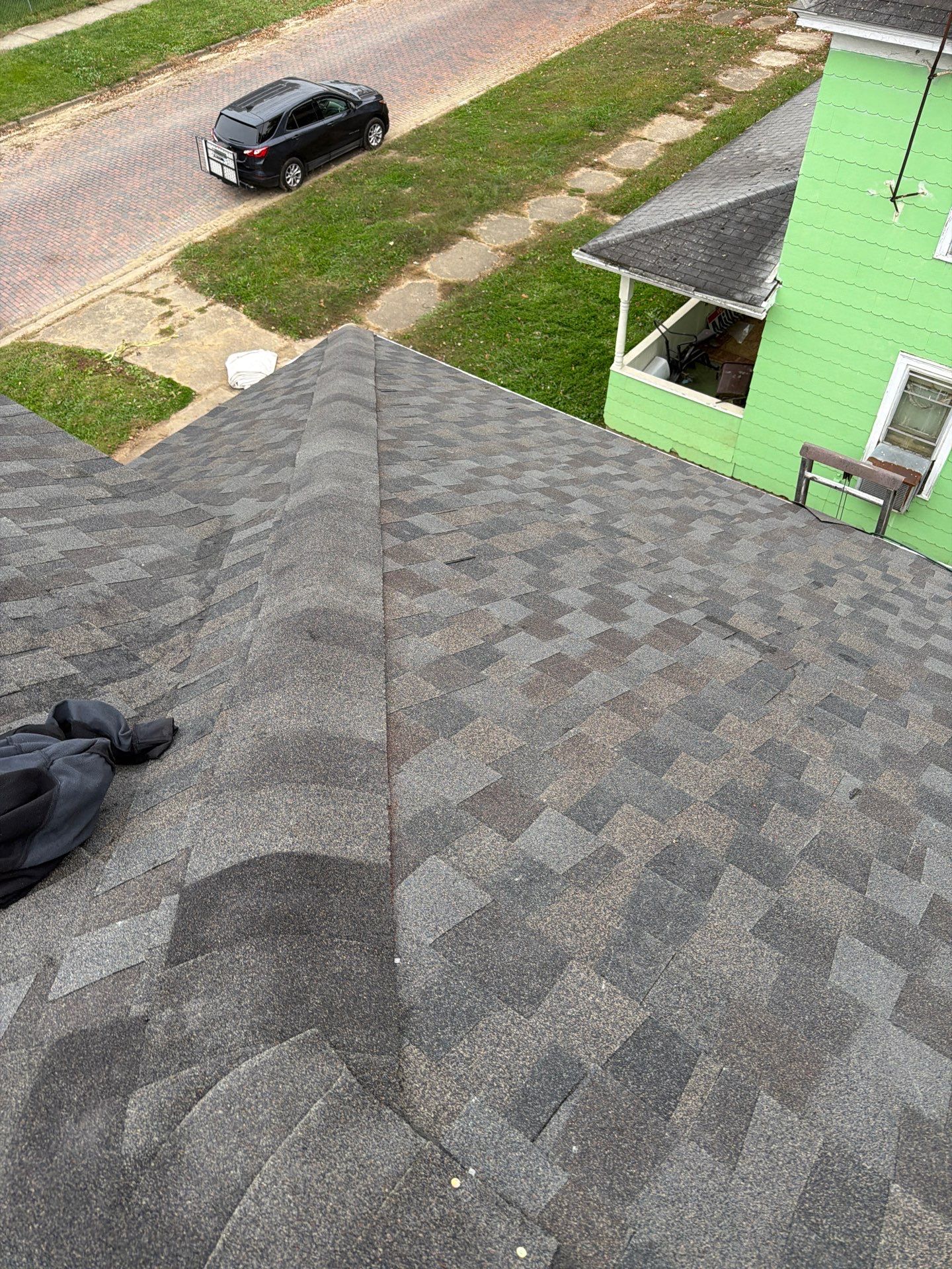 Residential Roofing Installation using GAF Timberline HDZ Appalachian Sky by Rainstoppers Roofing