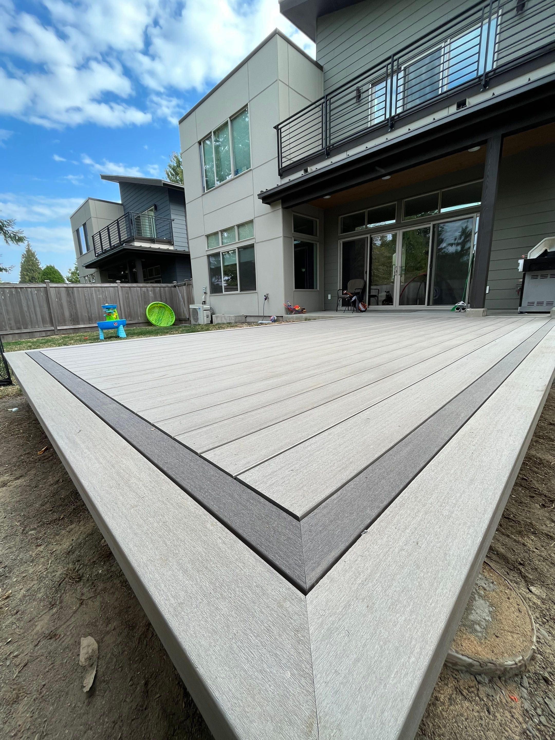 Dark Hickory Ribbon Deck by Alki deck builders 