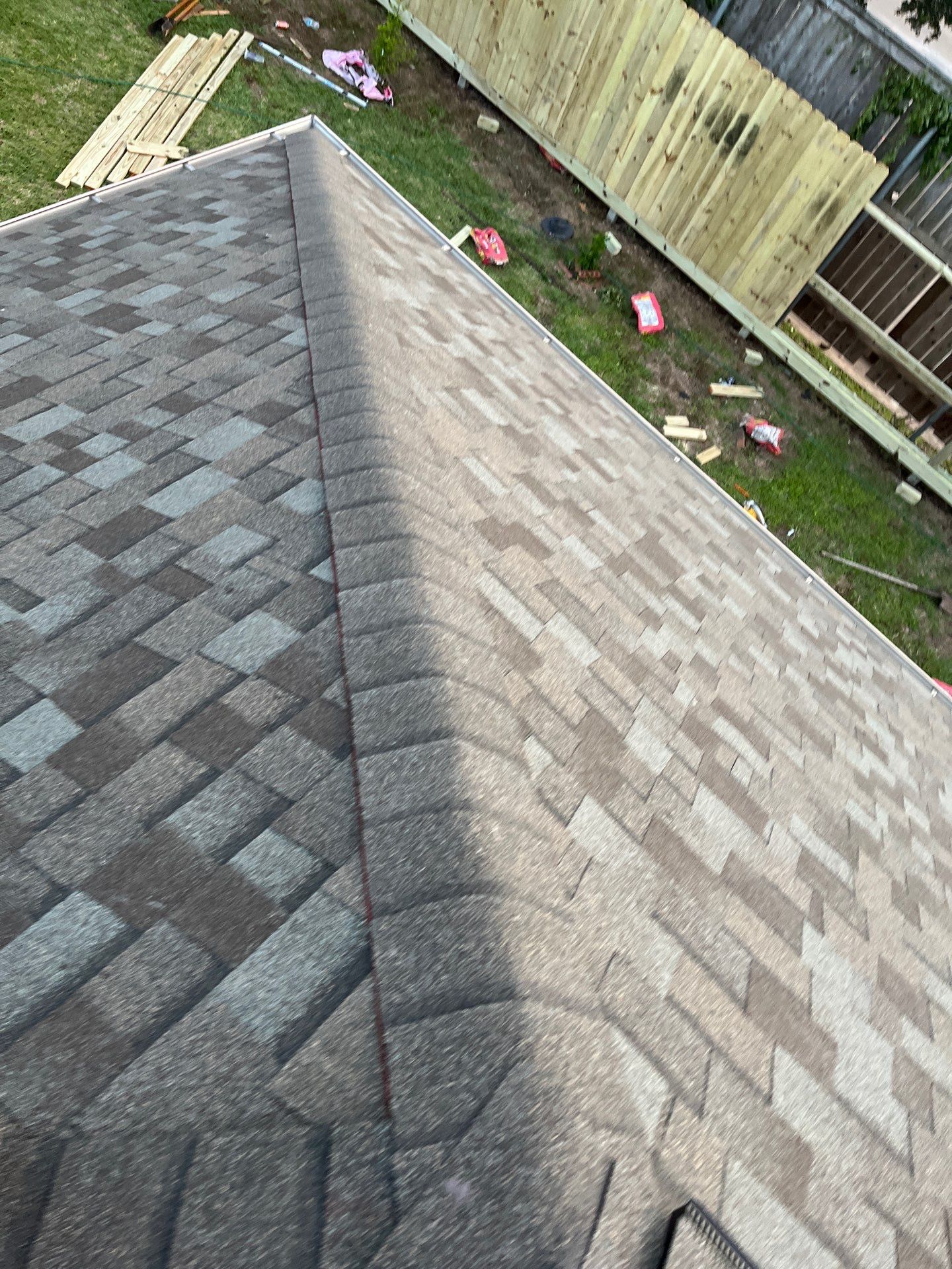 Residential Roofing Installation using Owen's Corning Duration (Lifetime) Shingles by Roof Repair Company