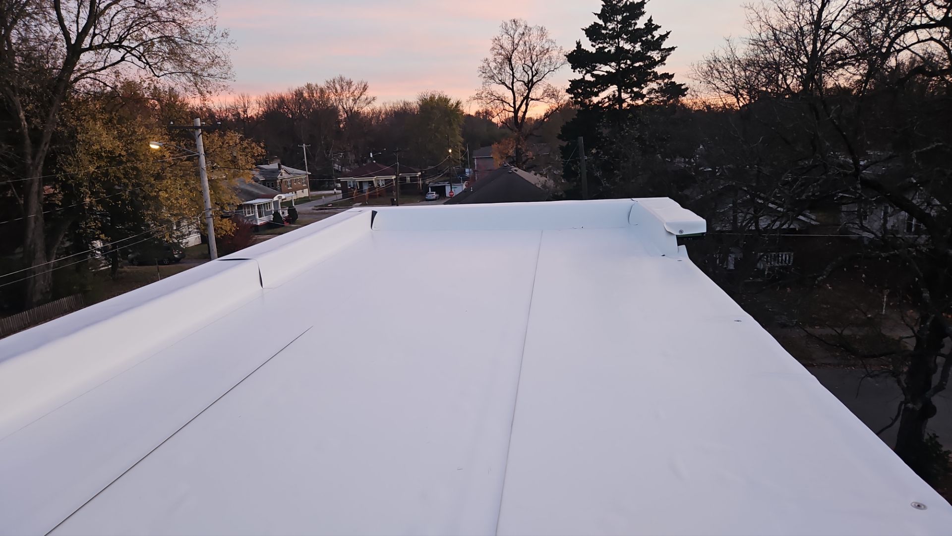 Commercial Flat Roof Install - Single-Ply Membrane  by Titan Commercial & Residential Roofing 
