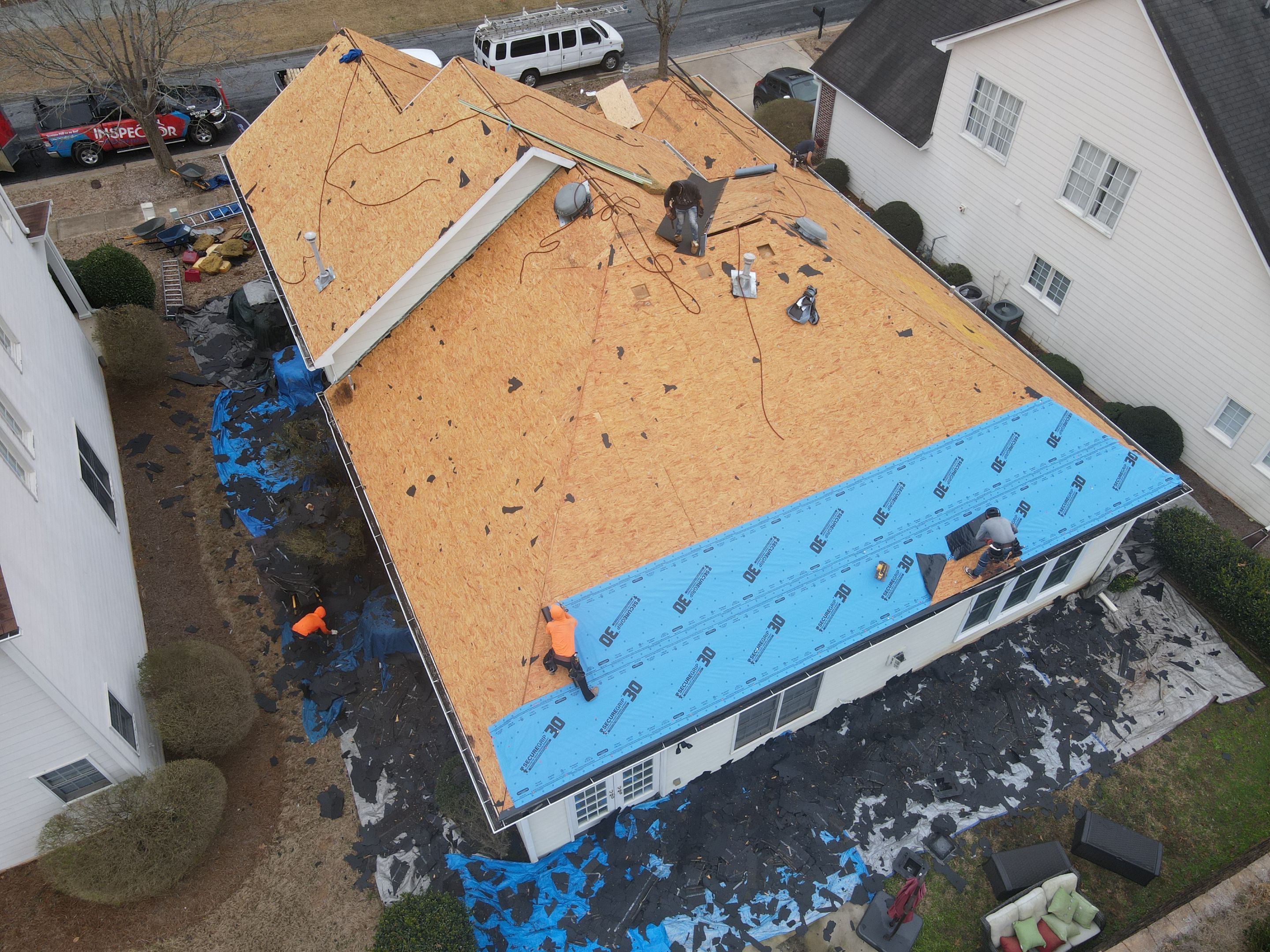 Residential Roofing Installation using Owens Corning by Inspector Roofing and Restoration