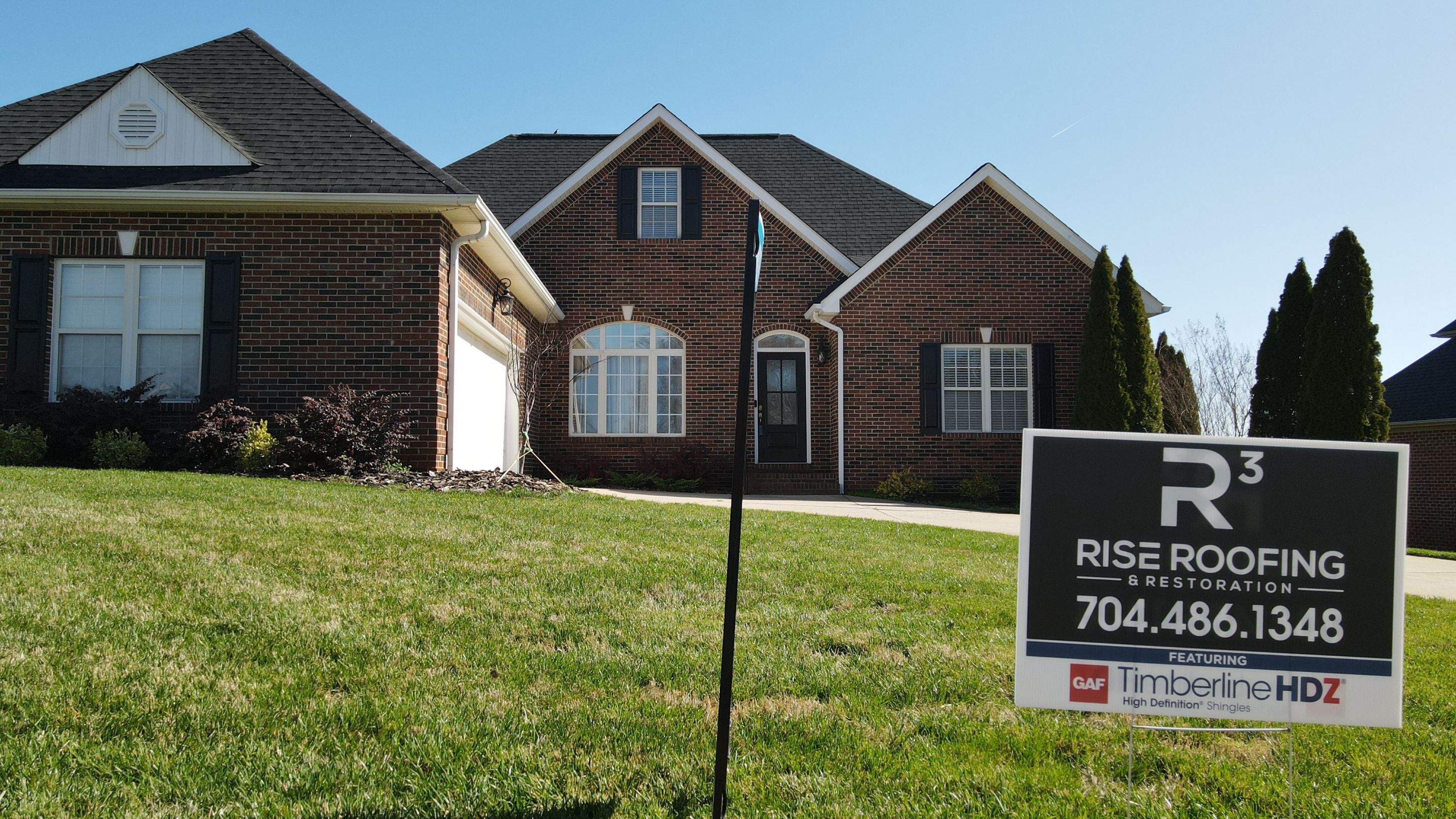 Residential Roofing Installation using GAF Timberline HDZ Charcoal by RISE Roofing & Restoration, LLC