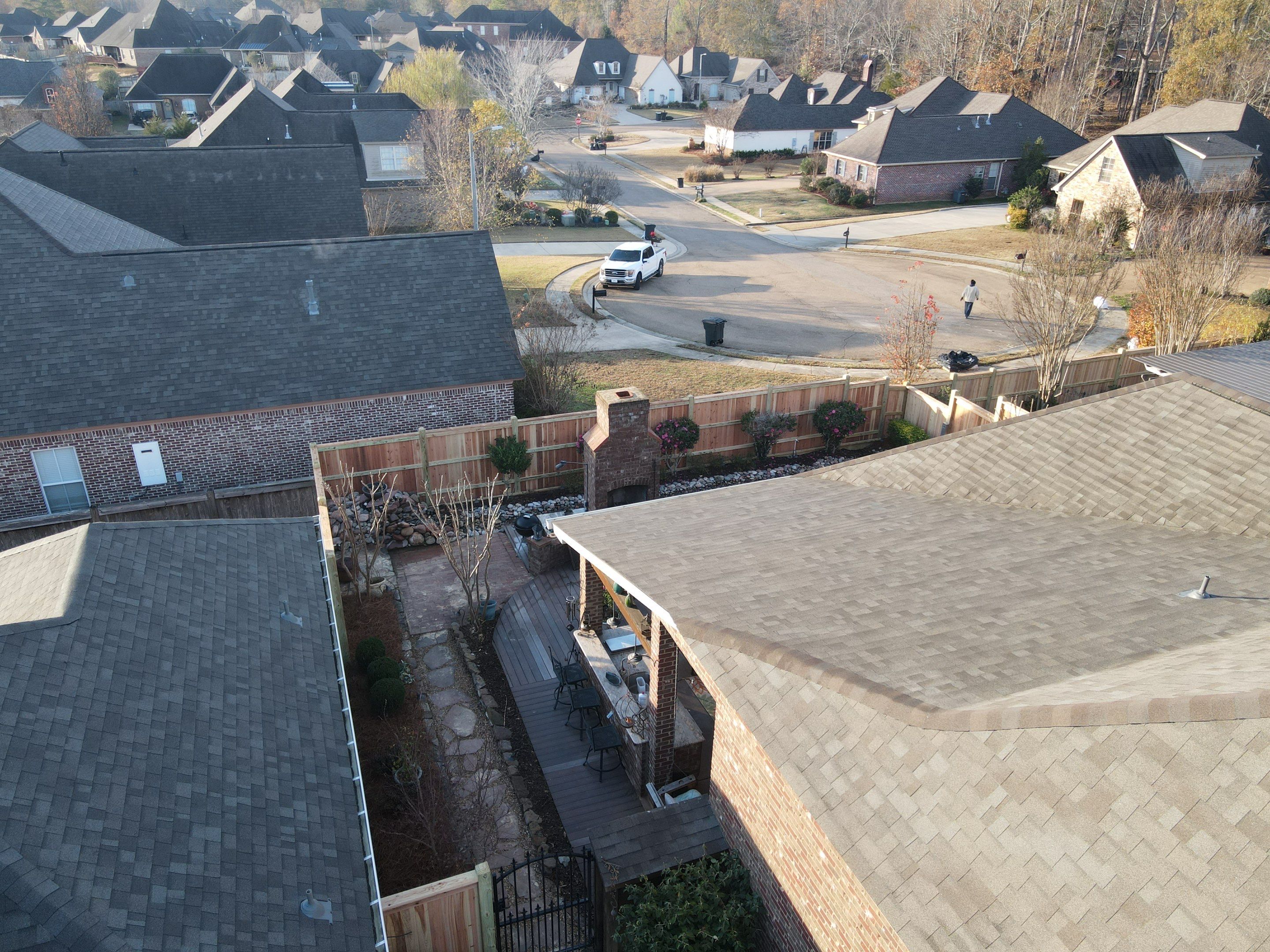 8ft Cedar Good Neighbor Fence by Roberson Construction LLC