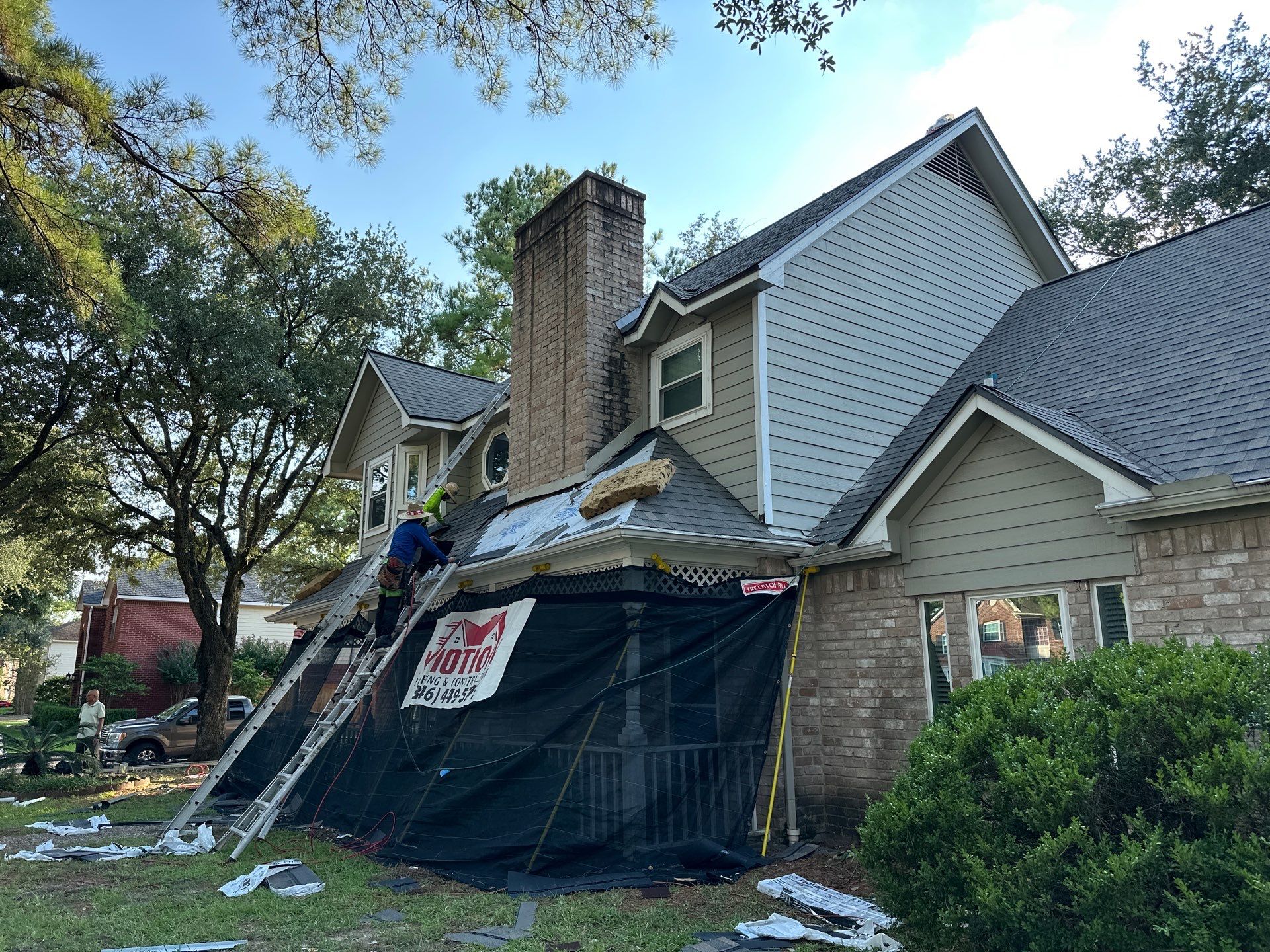 Project in Houston by Motion Roofing