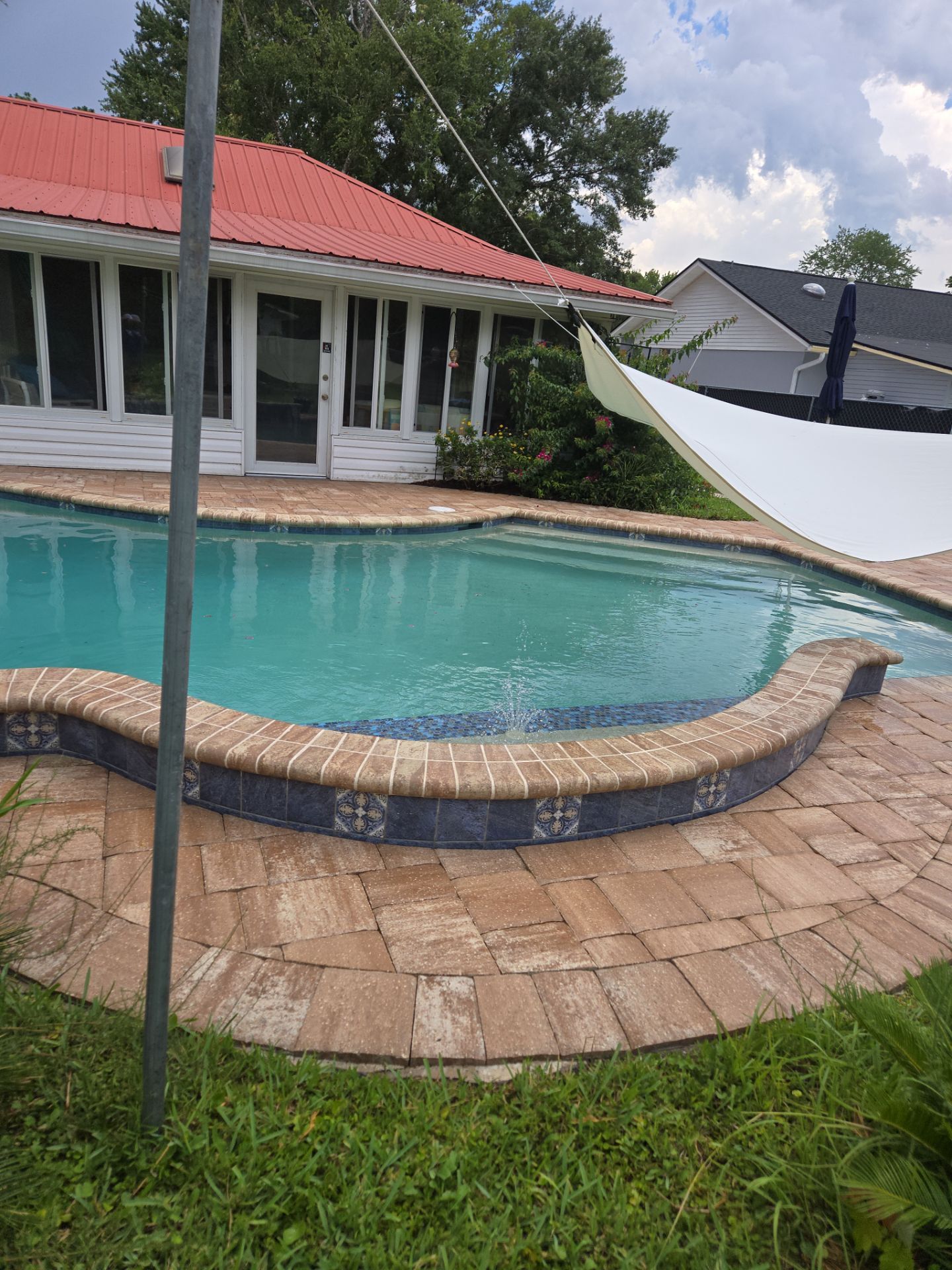 Pool Pavers using Concrete Sealant by DuraSeal