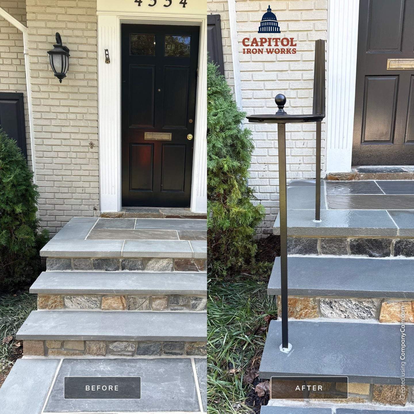 Traditional Steel Step Railings – Washington, DC by Capitol Iron Works