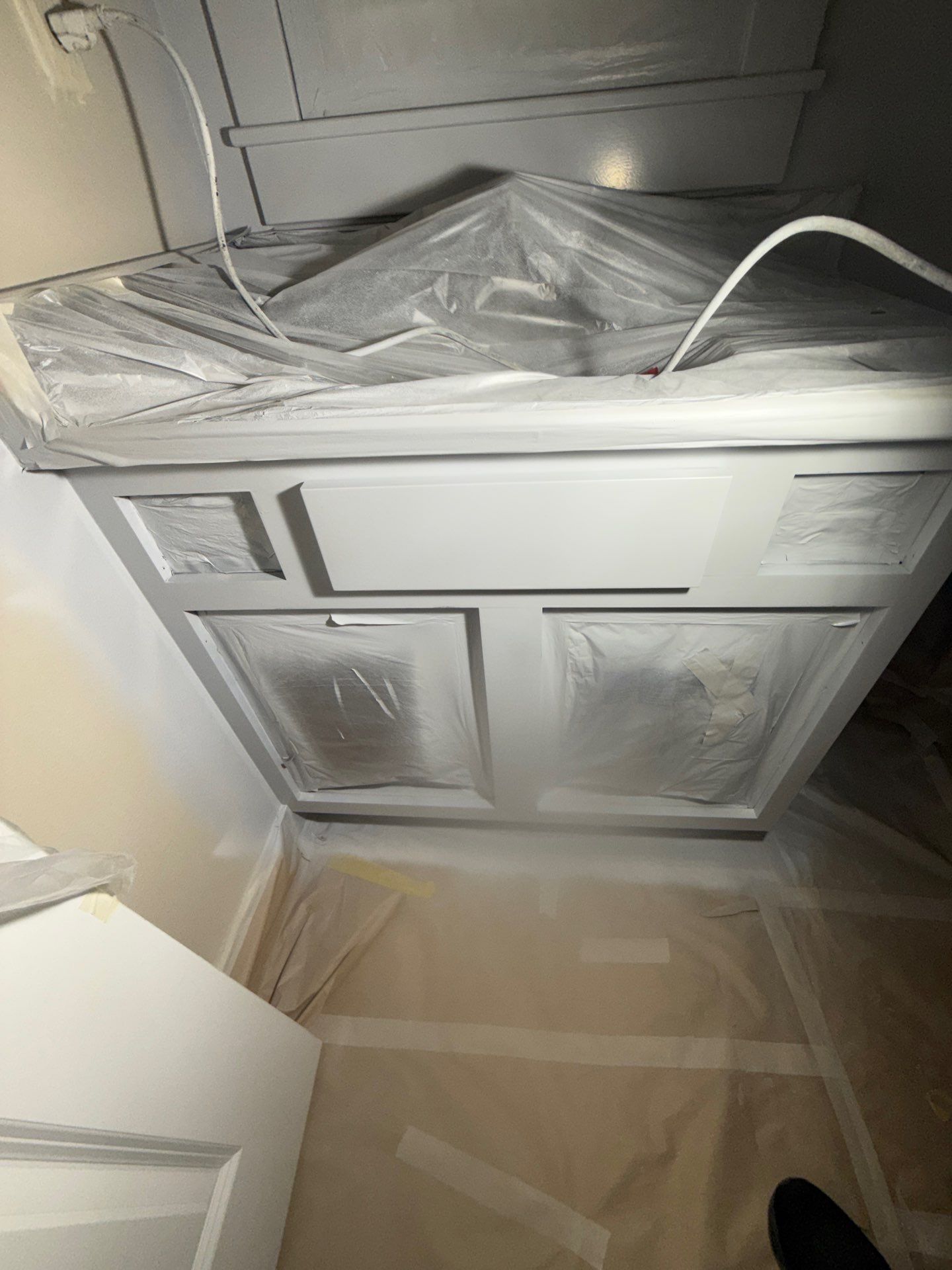 Residential Interior Repaint Color Change on Walls and Cabinets by Midwest Paint LLC