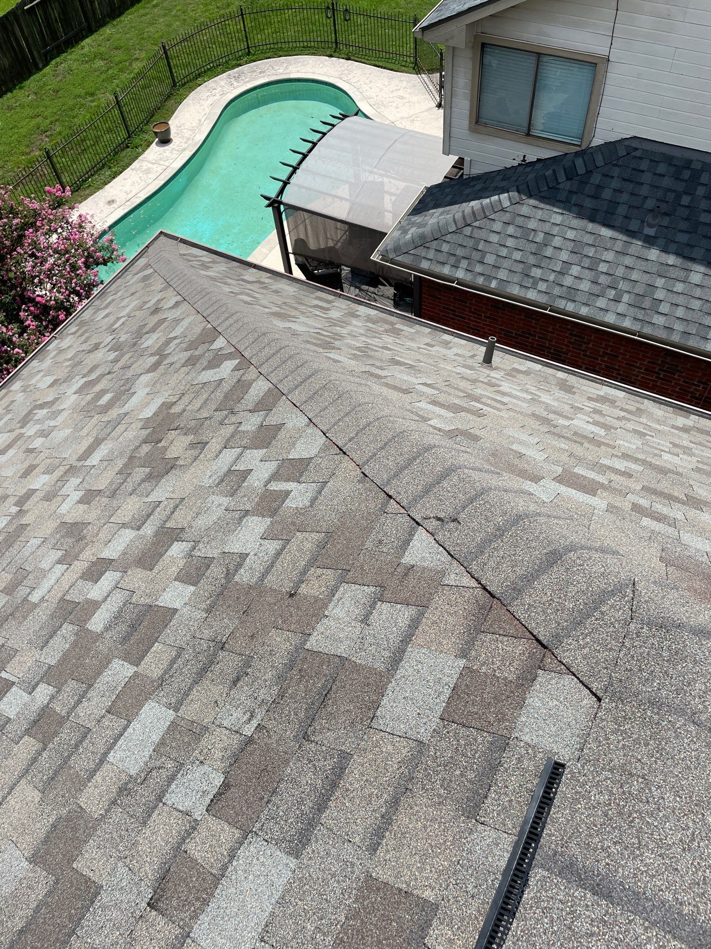 Residential Roofing Installation using Owen's Corning Duration (Lifetime) Shingles by Roof Repair Company