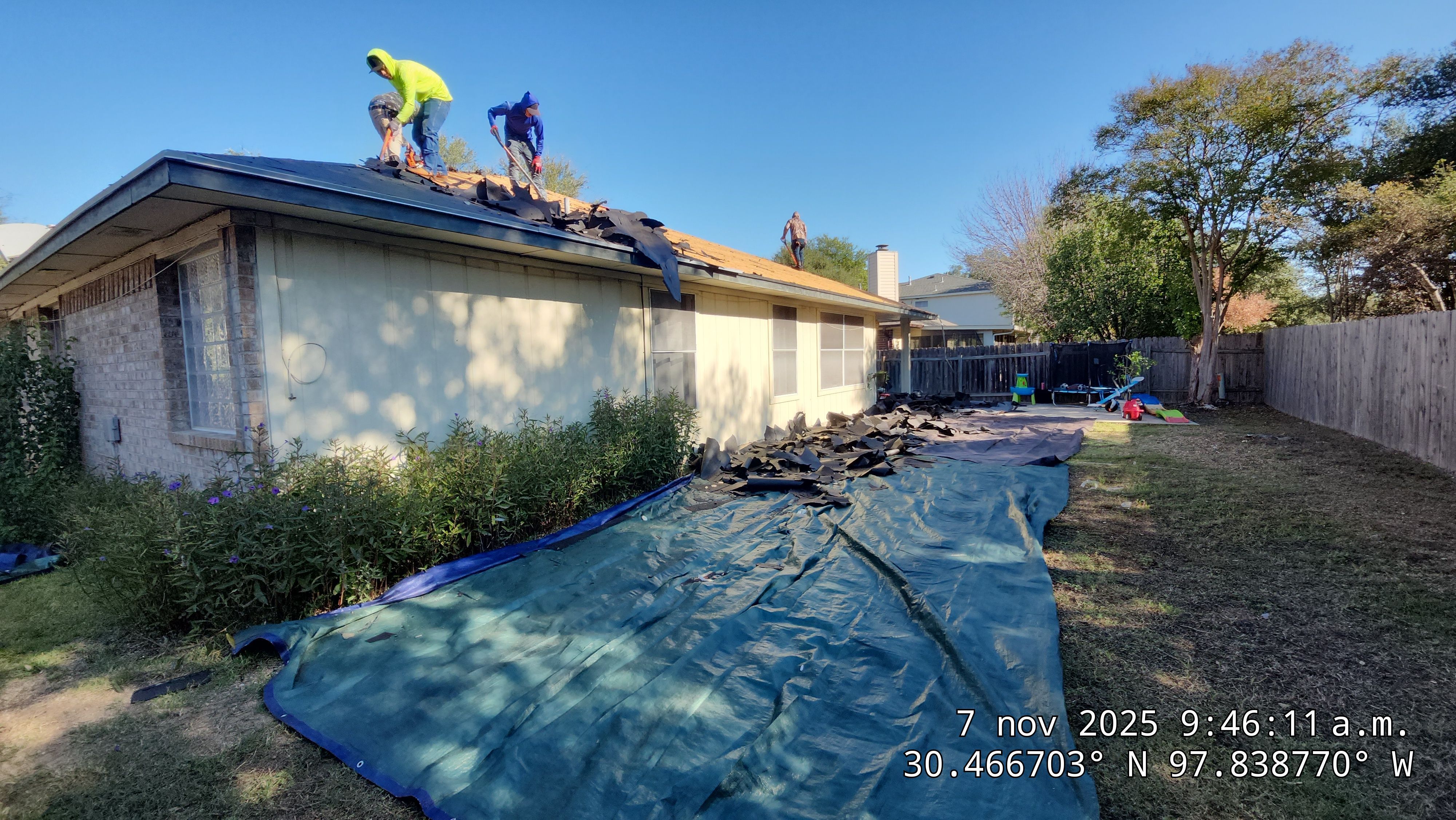 Asphalt Shingle Roof Replacement and Hail Damage Repair in Cedar Park by Caliber Restoration LLC