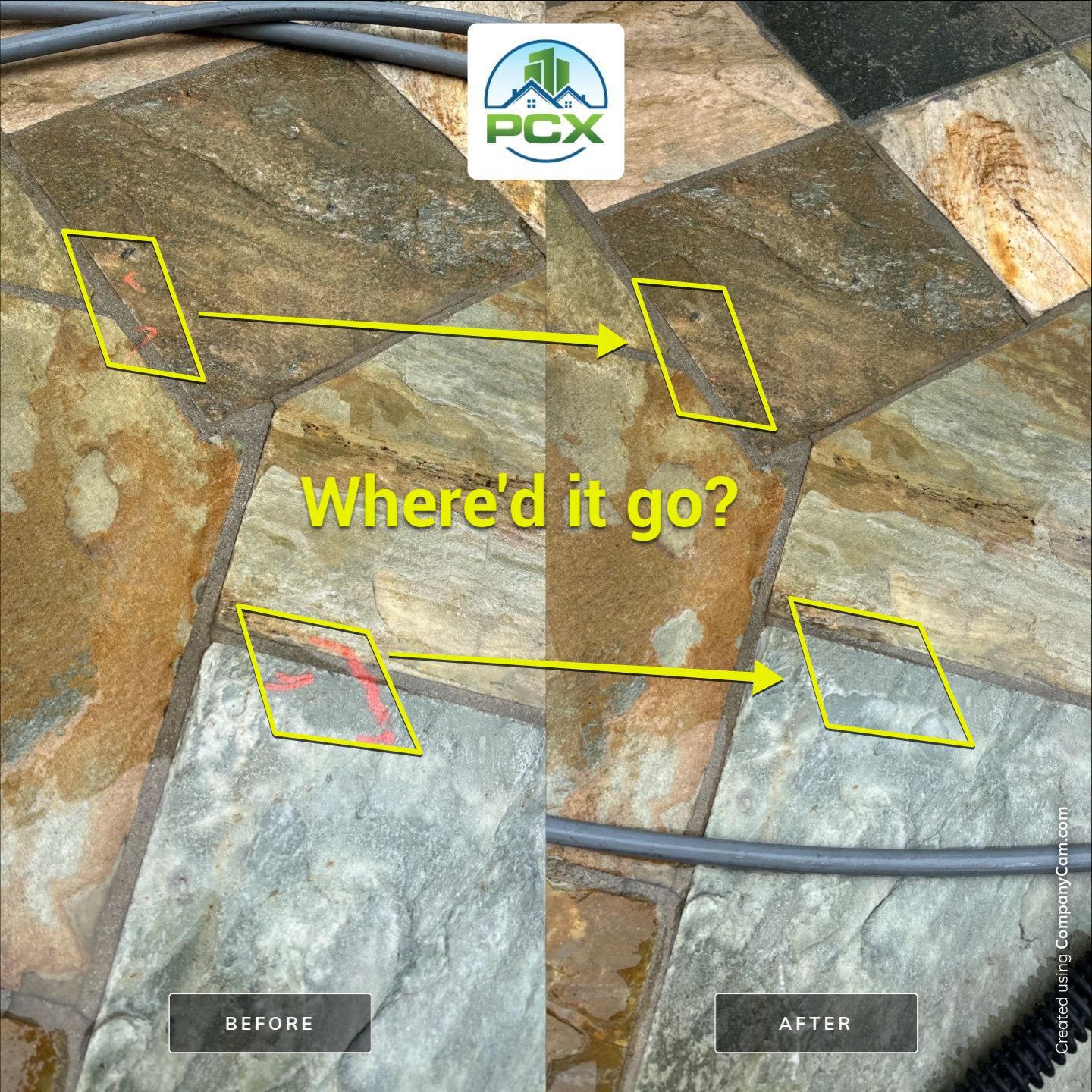 No chemical pressure wash by Property Cleaning Experts