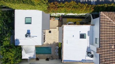 Reflective Silicone Membrane Roof Coating for West Hollywood Residence