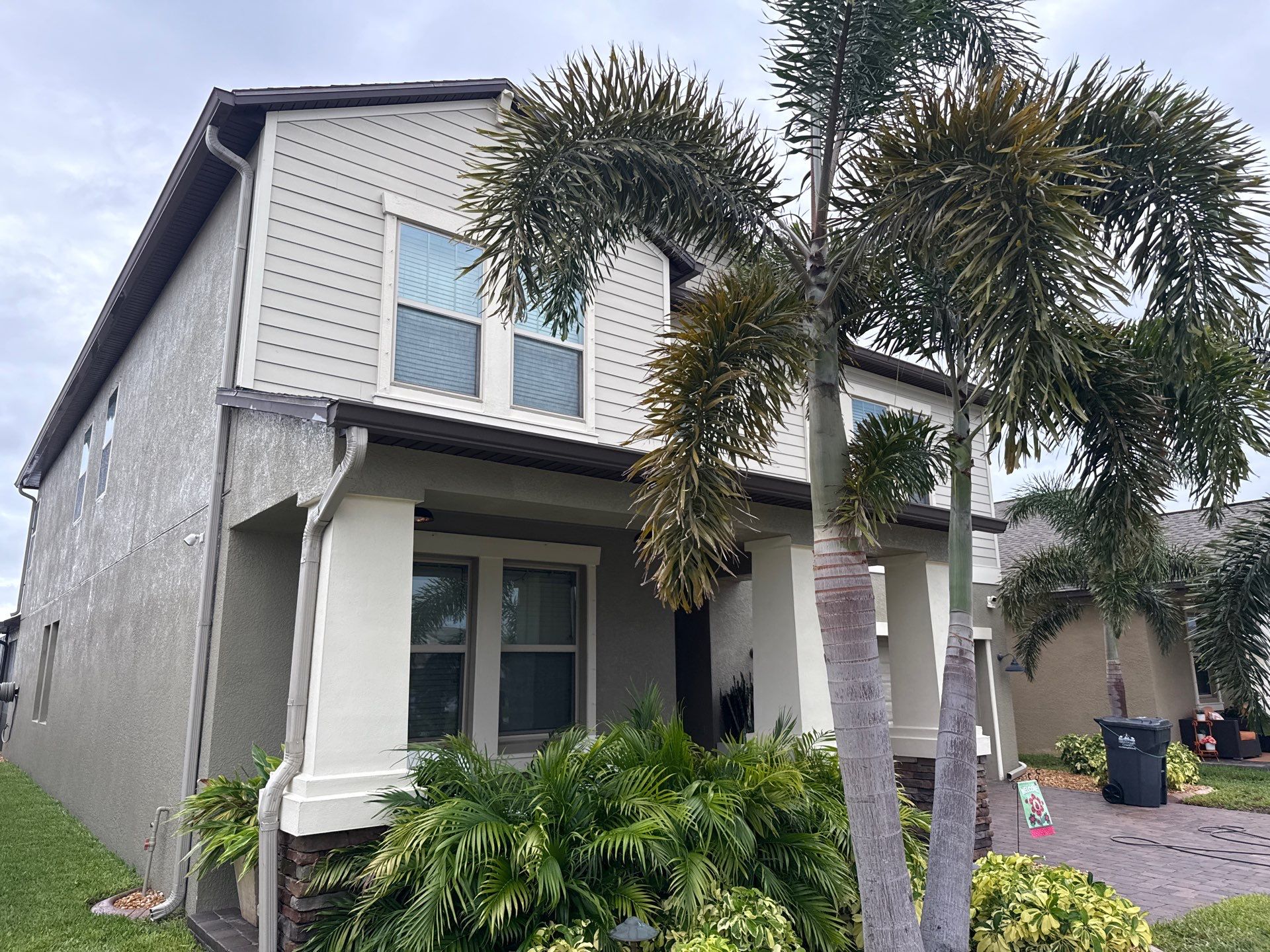 2-Story Asphalt Shingle Roof Cleaning & House Wash – Cypress Mill, Sun City Center, FL by Sunshine AquaWash