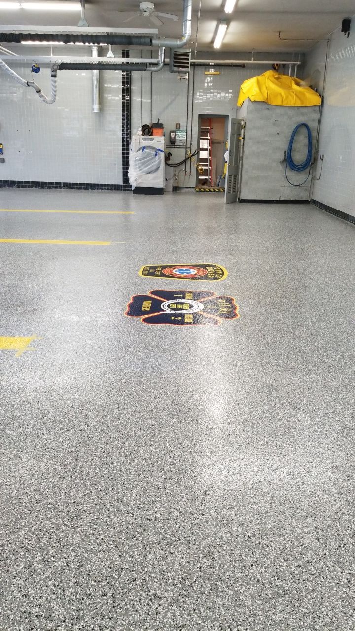 Dover Firehouse with their new Smoke Floor! by Spectrum Painting, LLC