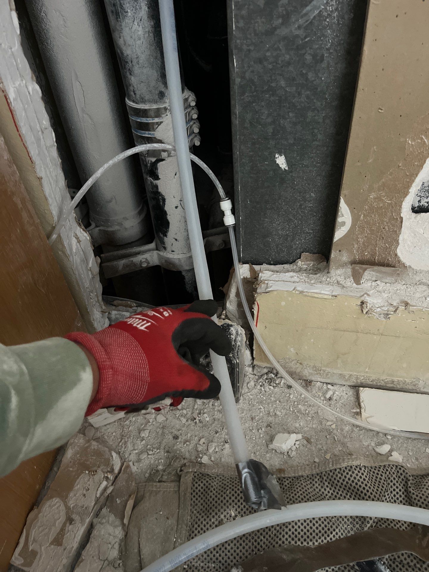 Ice Maker Outlet Box Installation and Water Line Connection and Piping. by Us Plumbing