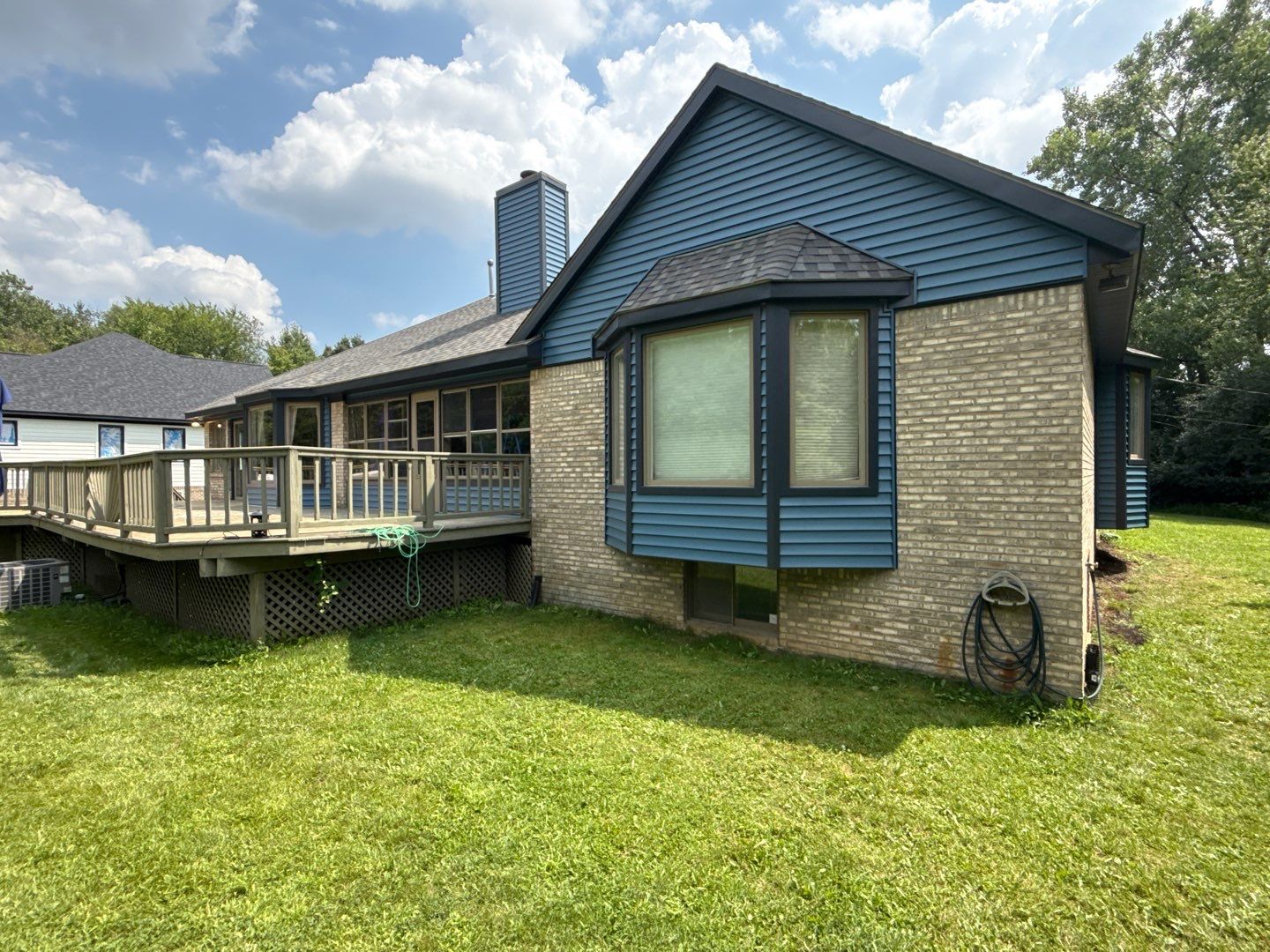 Siding Replacement using Alside Charter Oak D4.5" Laguna Blue by 180 Contractors