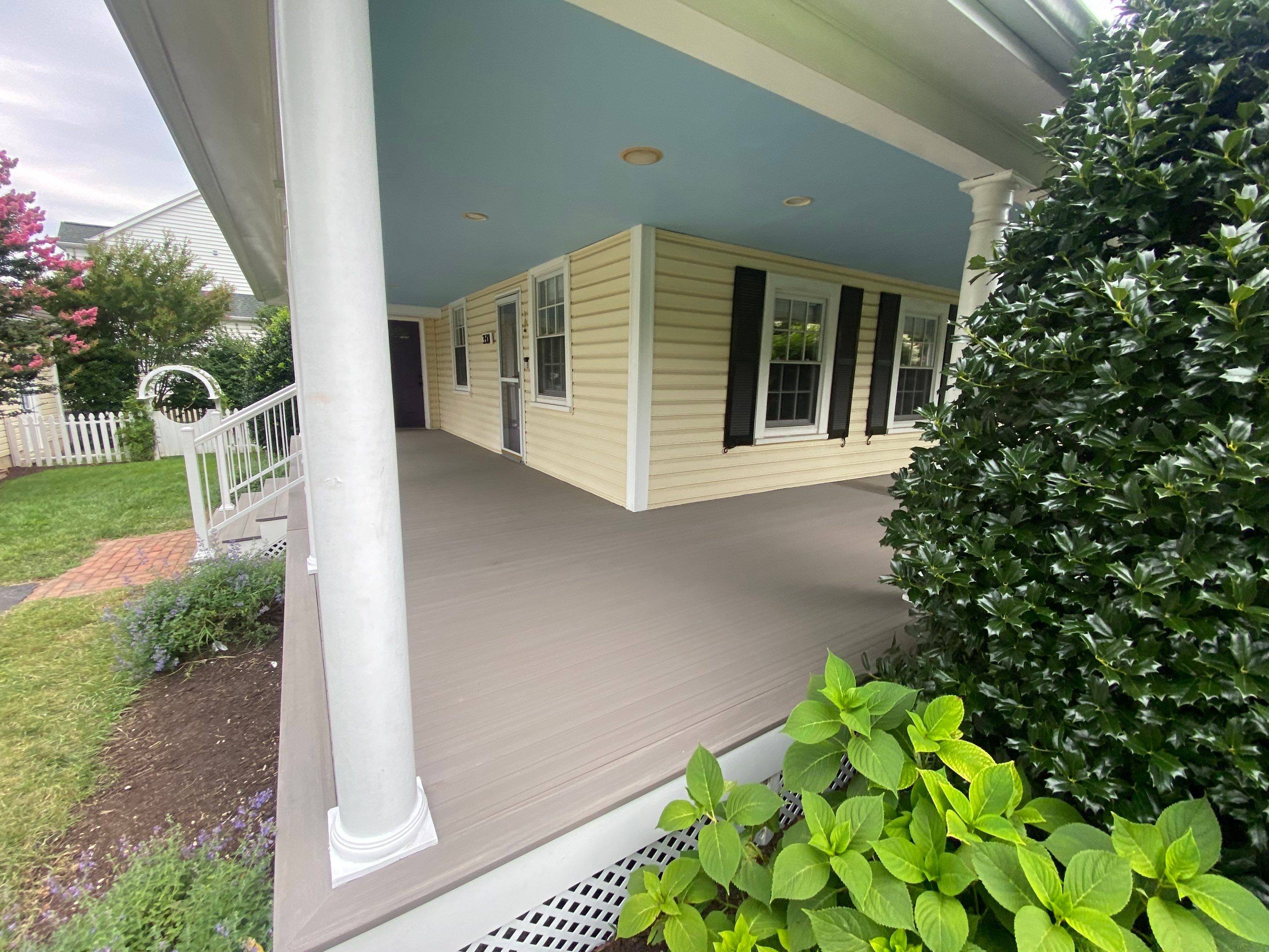 Front Porch Transformation using Timbertech Decking by The Smet Companies, LLC