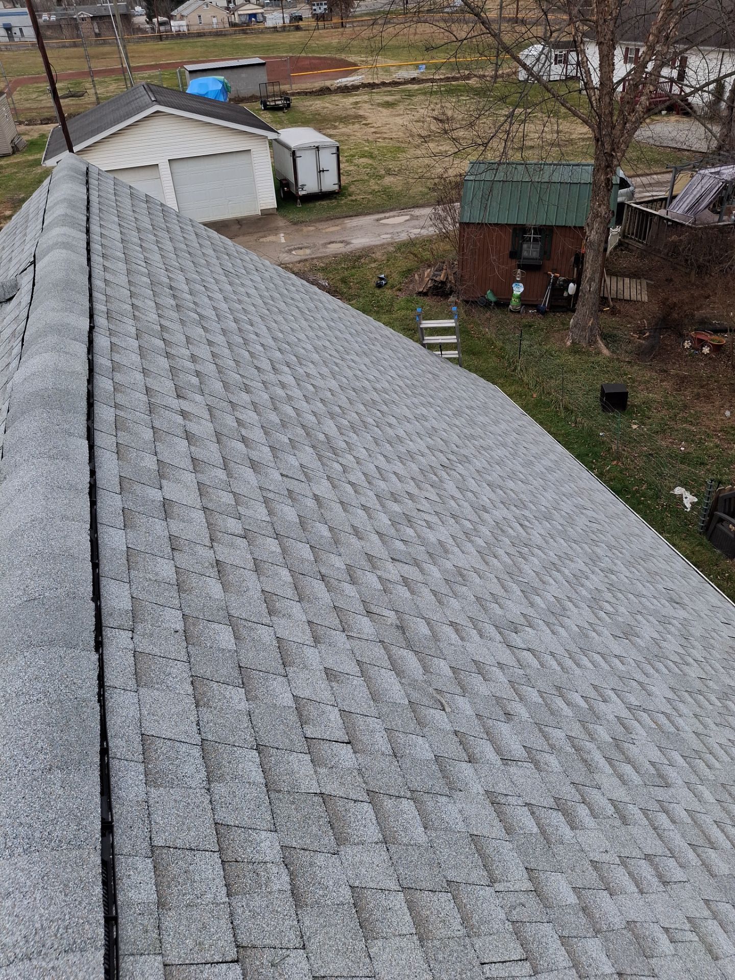 Residential Roofing Installation using GAF Timberline HDZ Fox Hollow Grey by Rainstoppers Roofing
