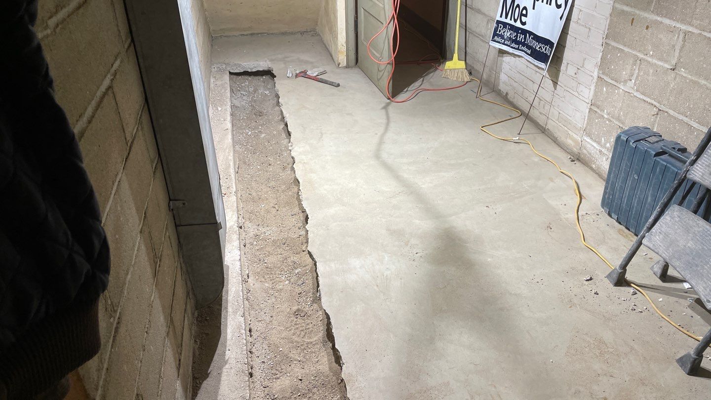 Drain Tile in South Minneapolis by Waterproofing Northeast