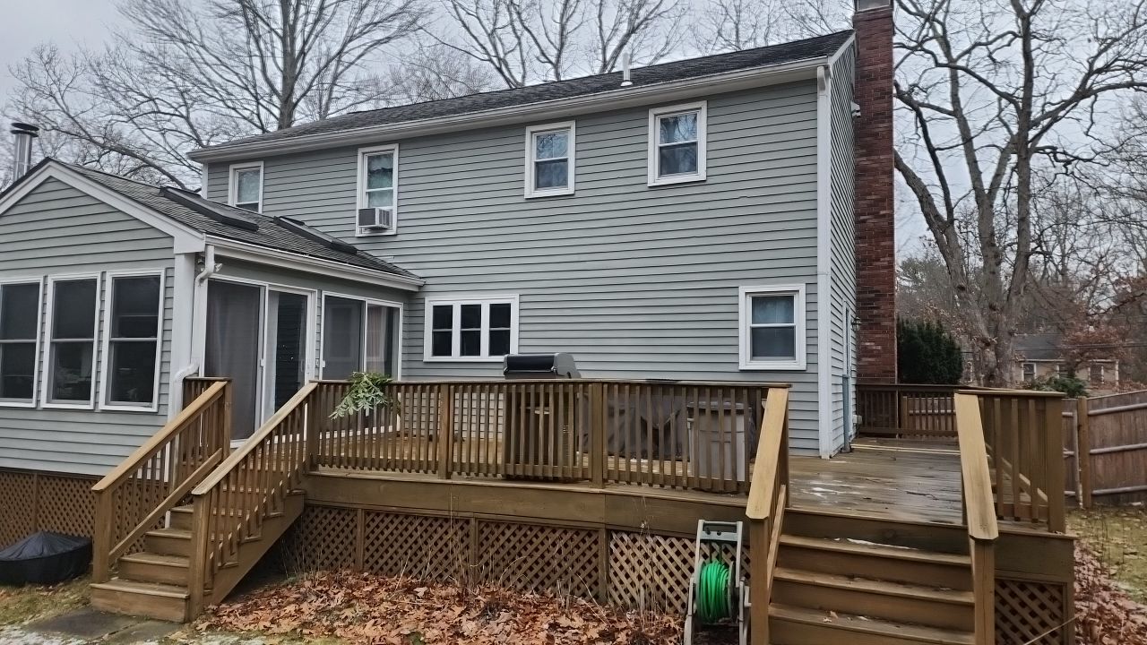 Deck and Sidin in Milford, MA by UBrothers Construction