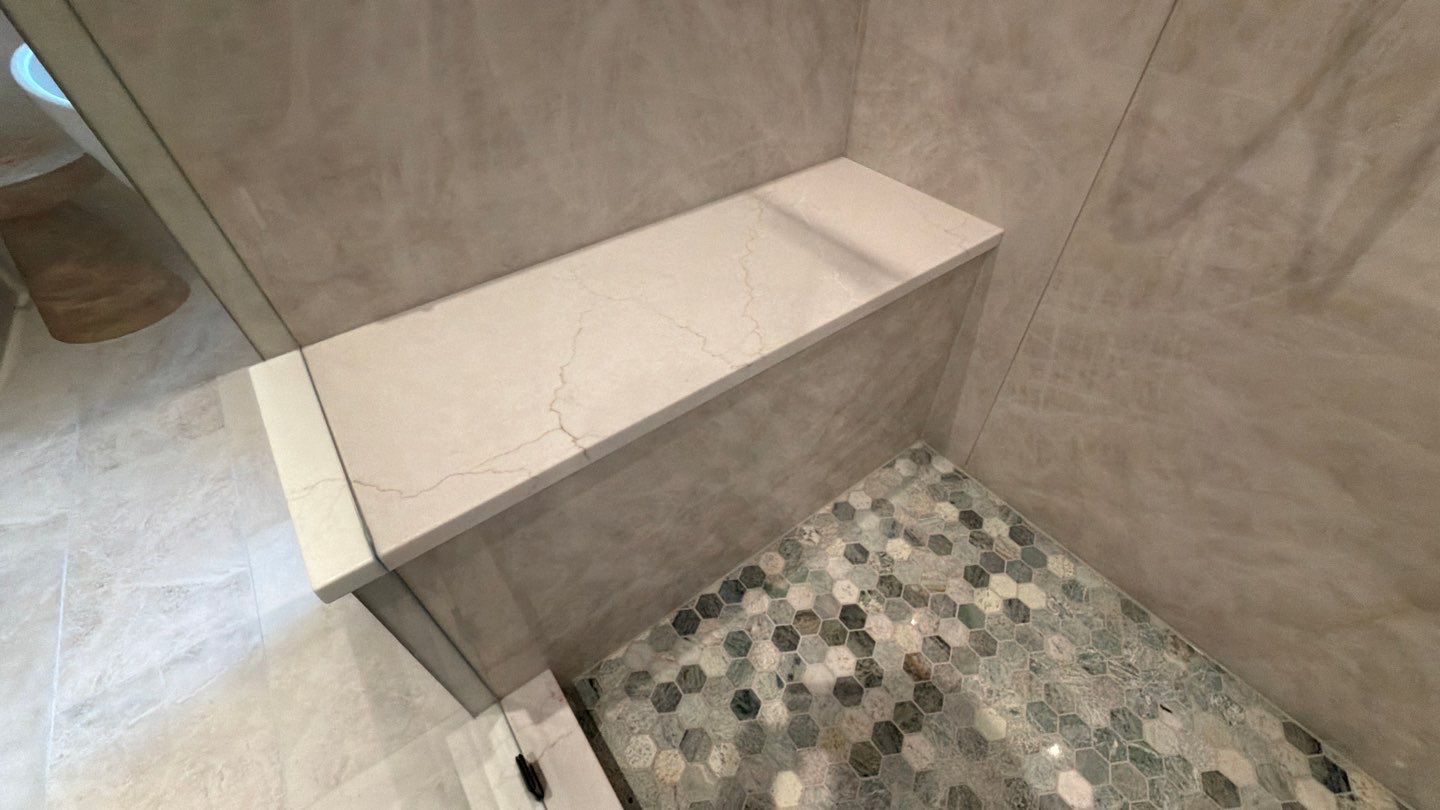 Inwood Master Bathroom Remodel | Modern Walk-In Shower & Custom Vanity Design by Legacy Bath and Kitchen