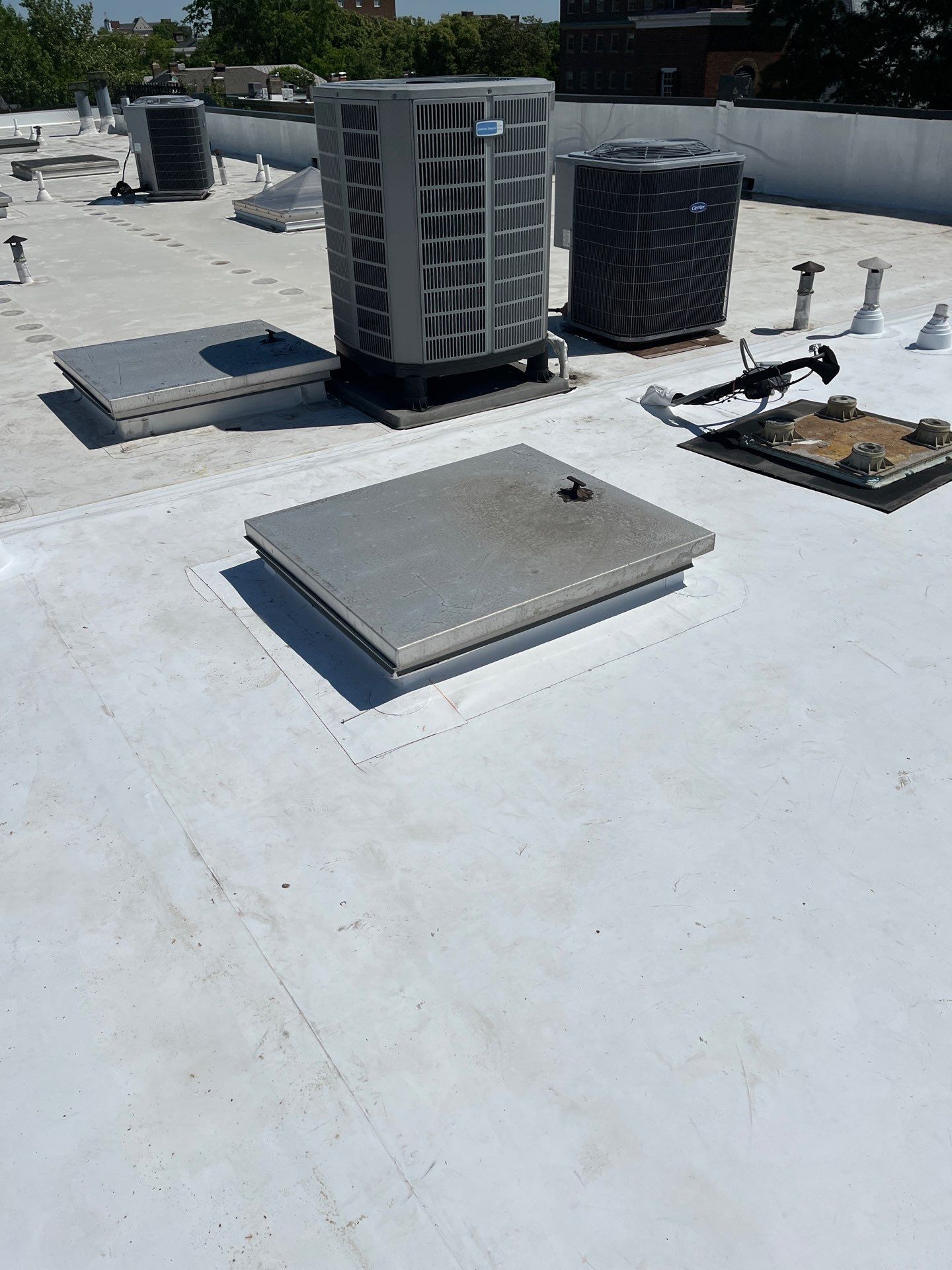 Alexandria: Carlisle Syntec TPO Flat Roof Installation by RM Banning, Inc.