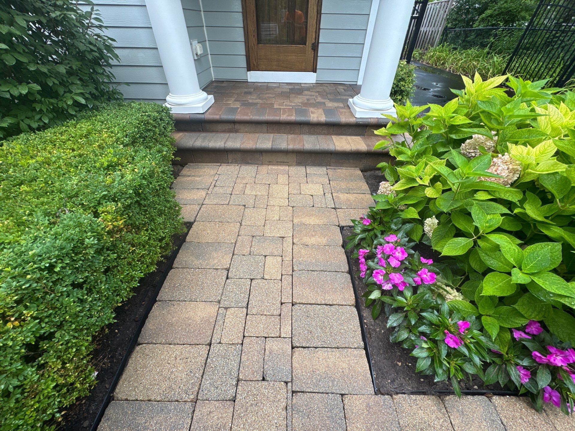 Highland Park, Brick paver cleaning sanding and sealing   by Northern Power Washing LLC.