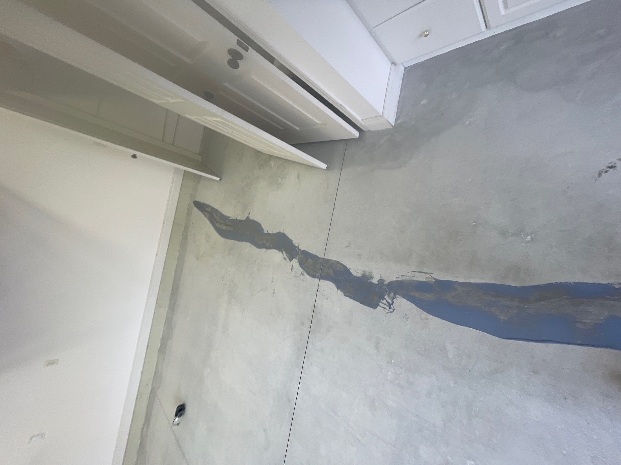 Garage Transformation using Driftwood Colorway by Croc Coatings, LLC