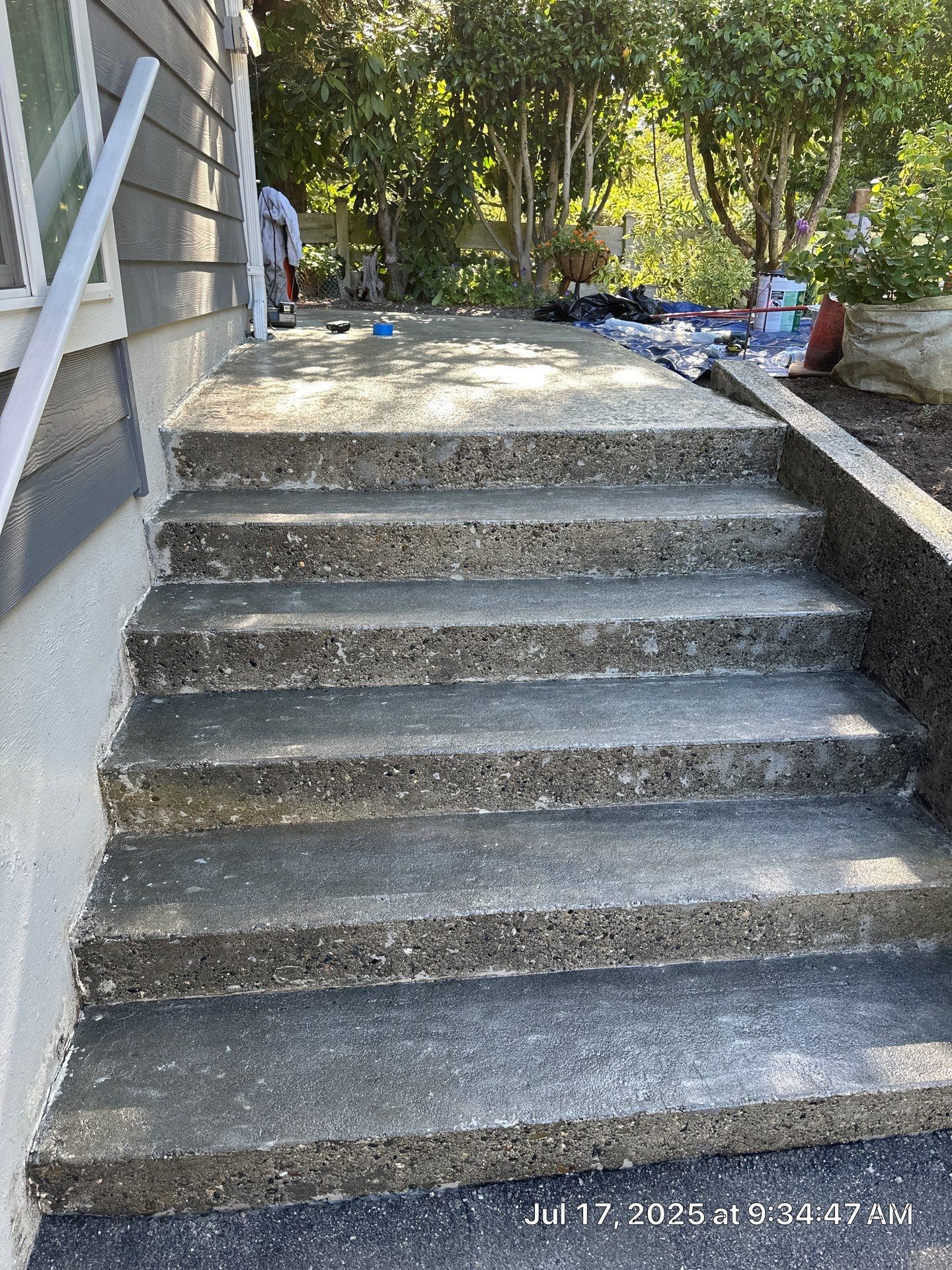 Epoxy Stairs & Sealcoat Driveway Application by Jireh Asphalt & Concrete Inc 