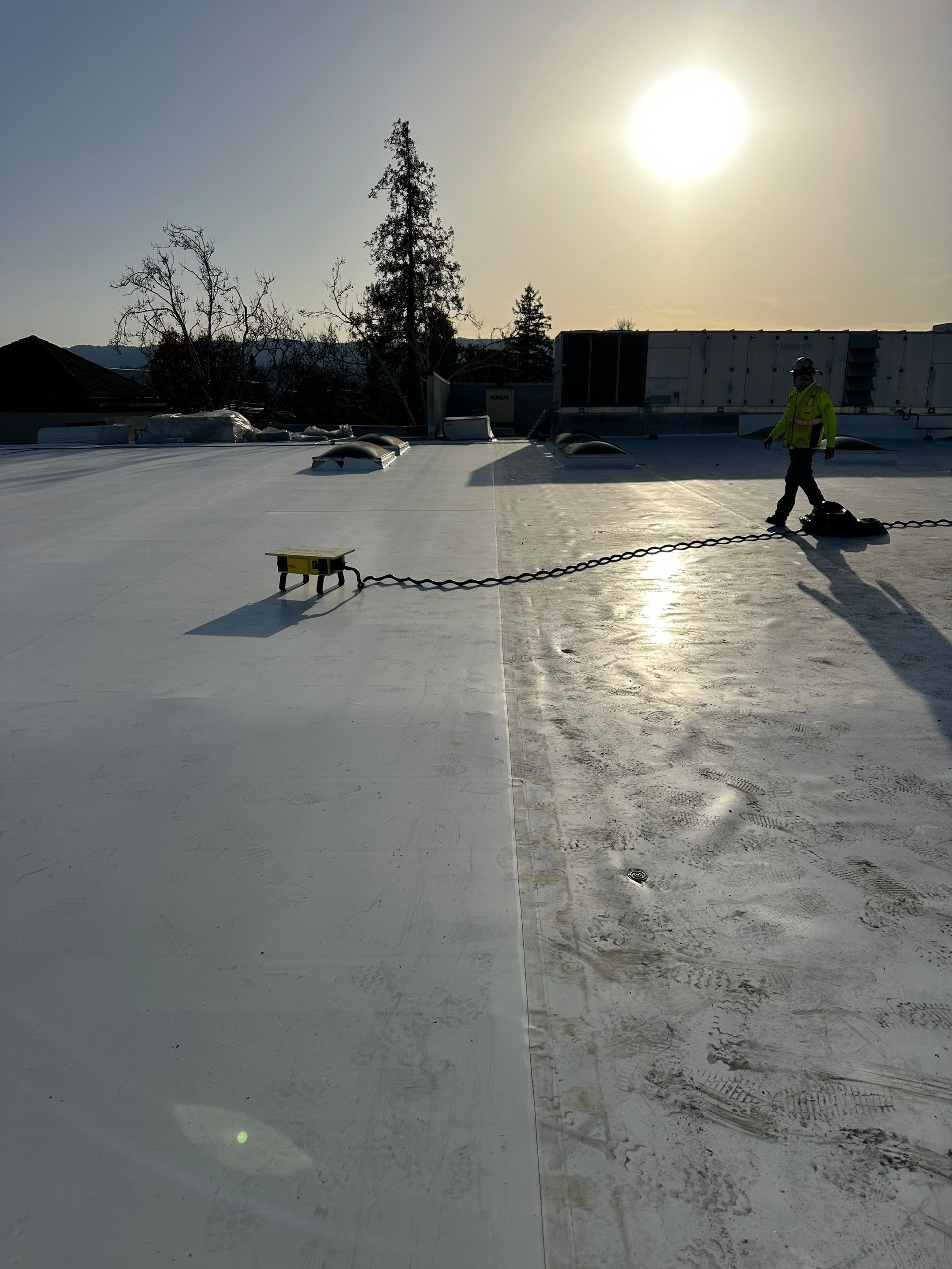 Project in Redwood City, CA by Sanchez Single Ply Roofing