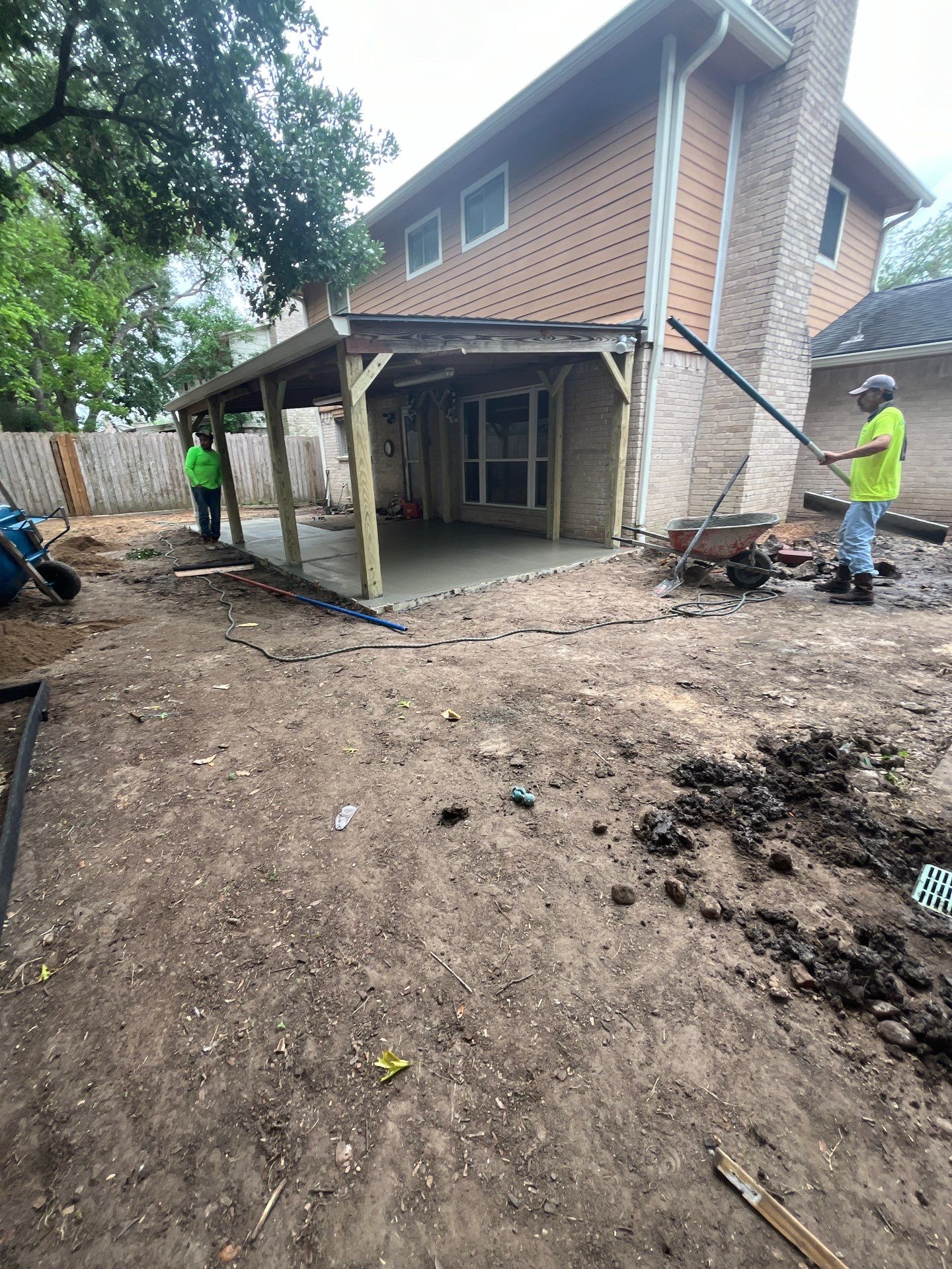 Bye-Bye Flooding! Mr. Dontaye's Back Patio & Drainage Overhaul π§π by Texas Urban Elements