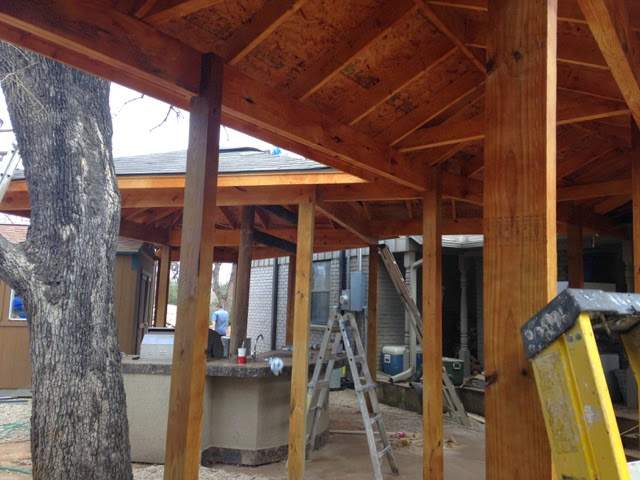 Covered Walkway Patio for a Private School by First United Roofing & Construction