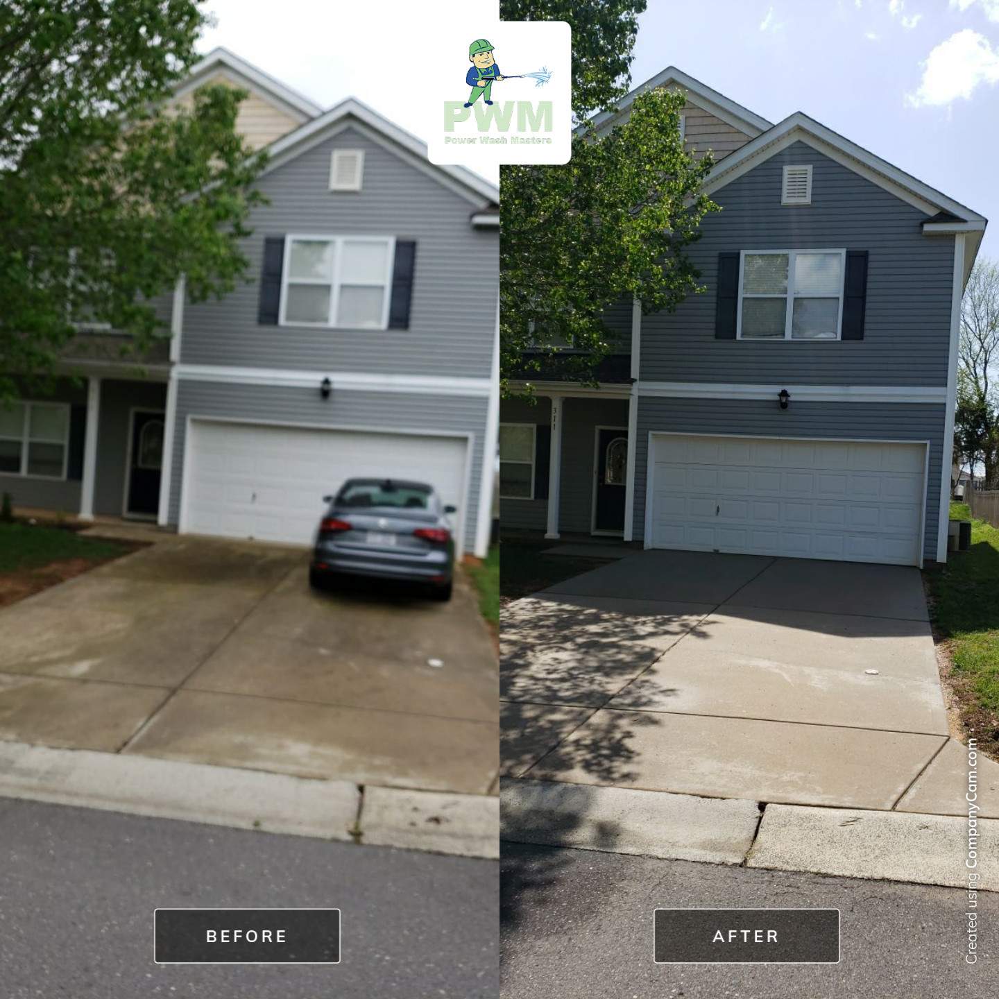 House Wash using cleaner by Power Wash Masters LLC