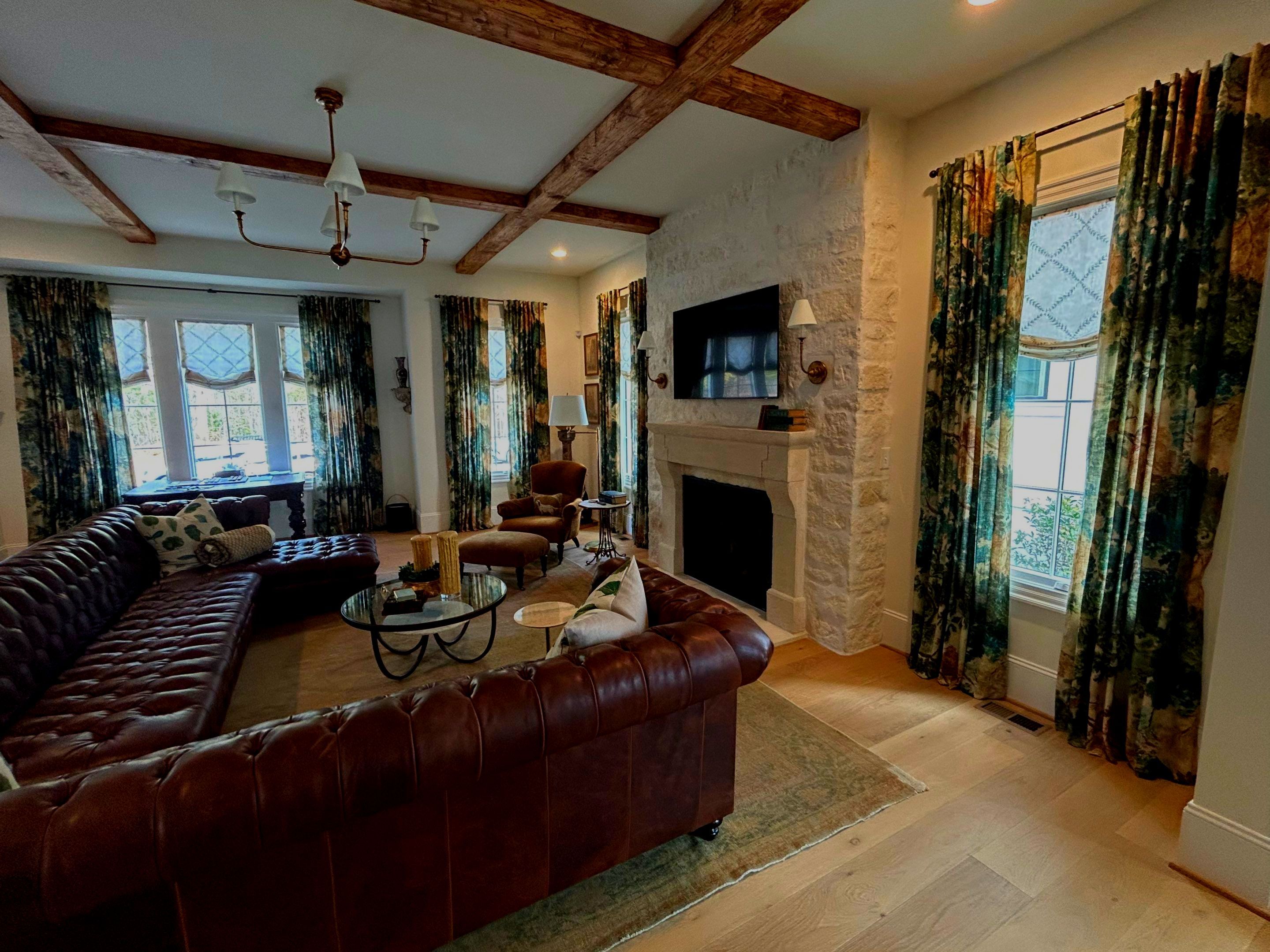 Drapery and Roman Shades in Greenville,SC by Southern Traditions Window Fashions