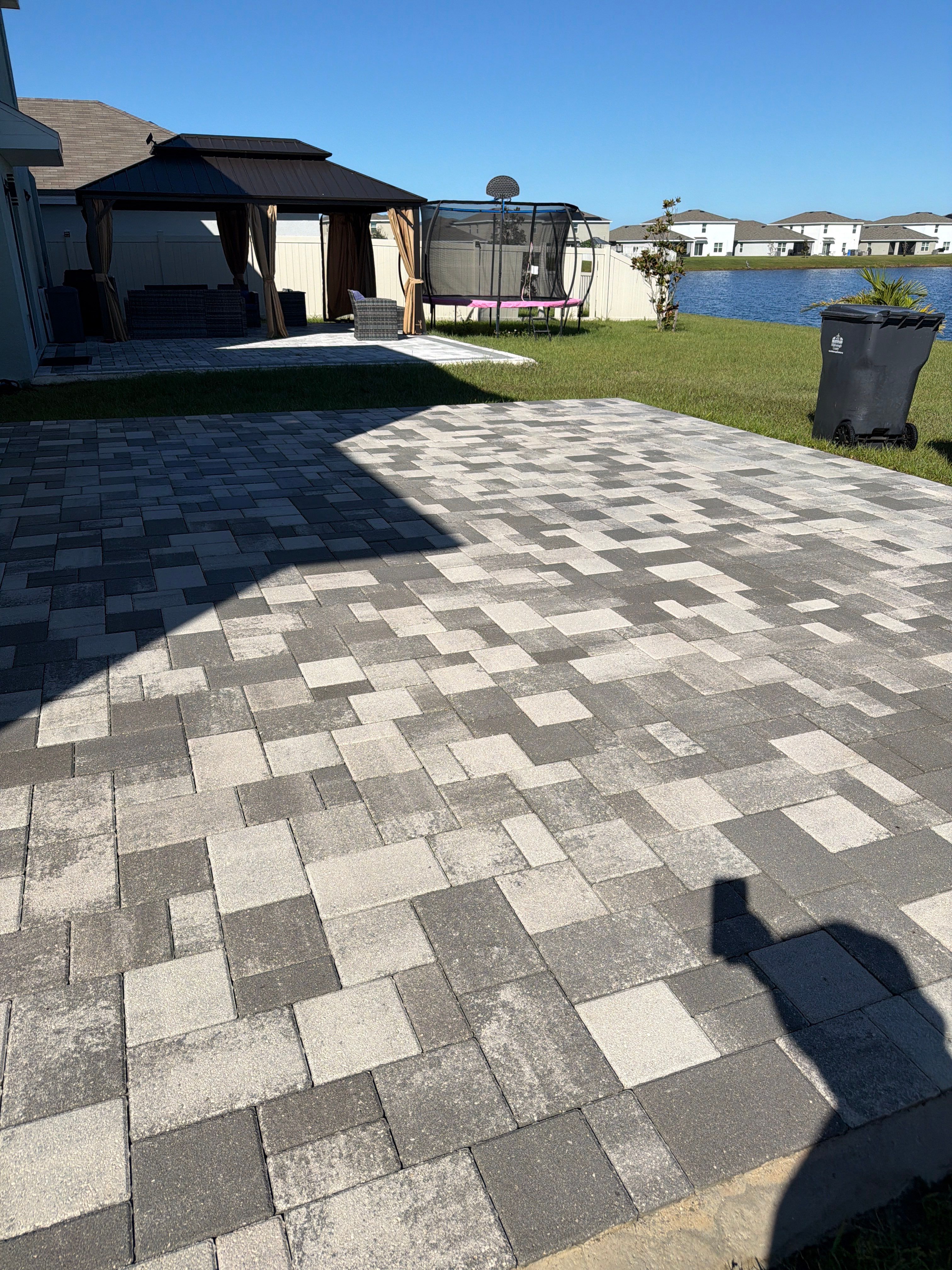 Paver Sealing and Restoration for Large Multi-Toned Patio in Wimauma by Supreme Paver Experts