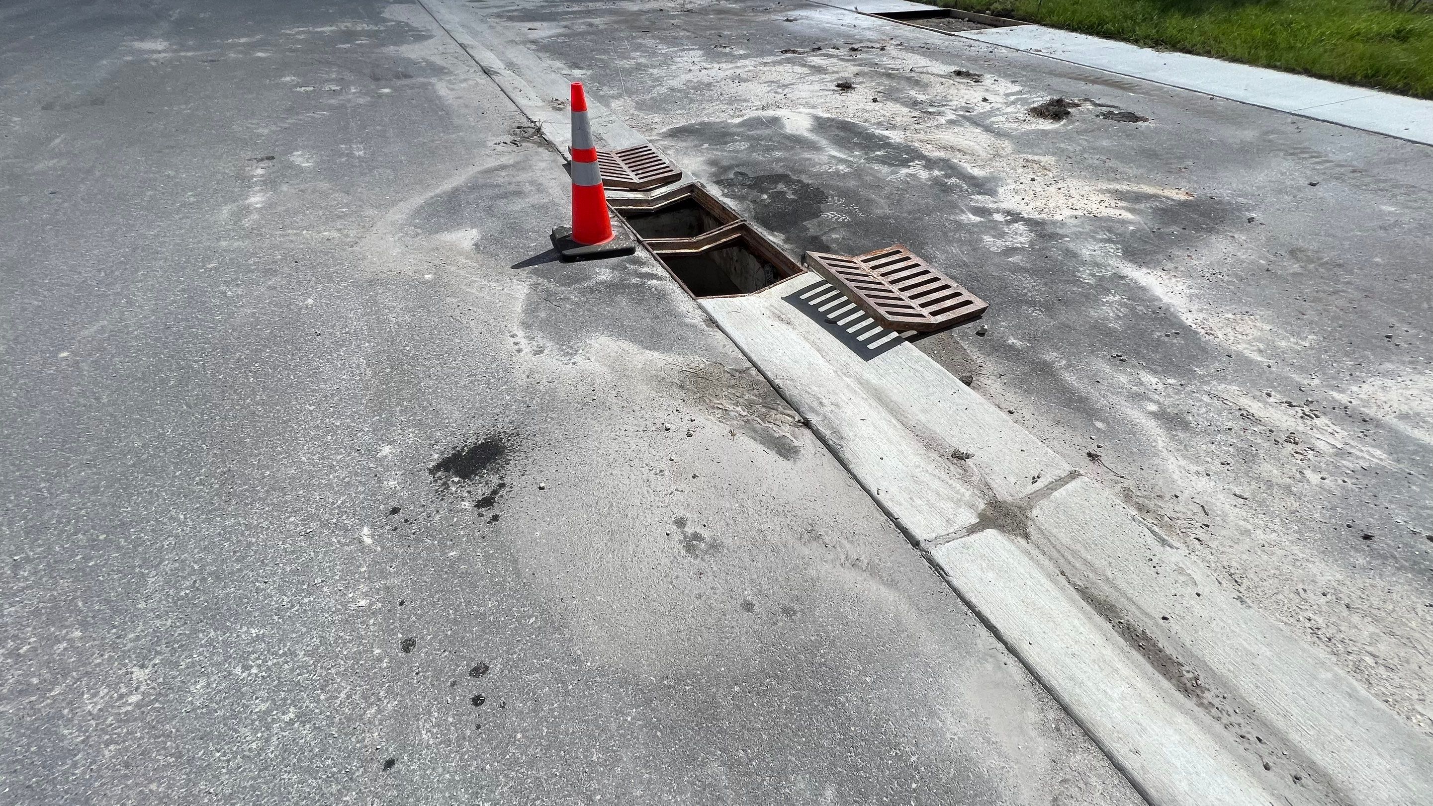 New Construction Storm Drain System Cleaning by APS Power & Water