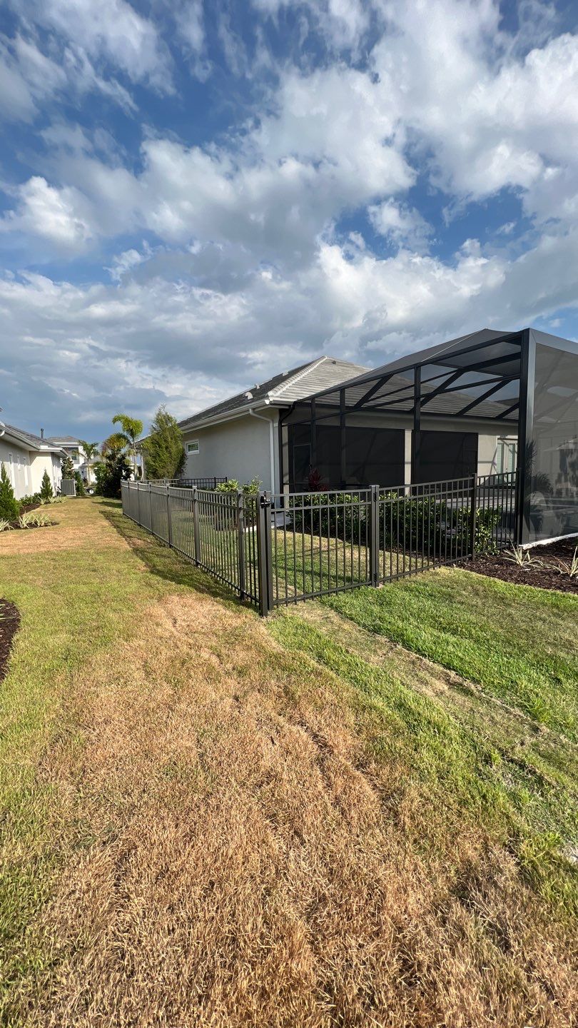 Aluminum Fence Installation using 3 Rail Aluminum Fence by Asap fence and gates, LLC