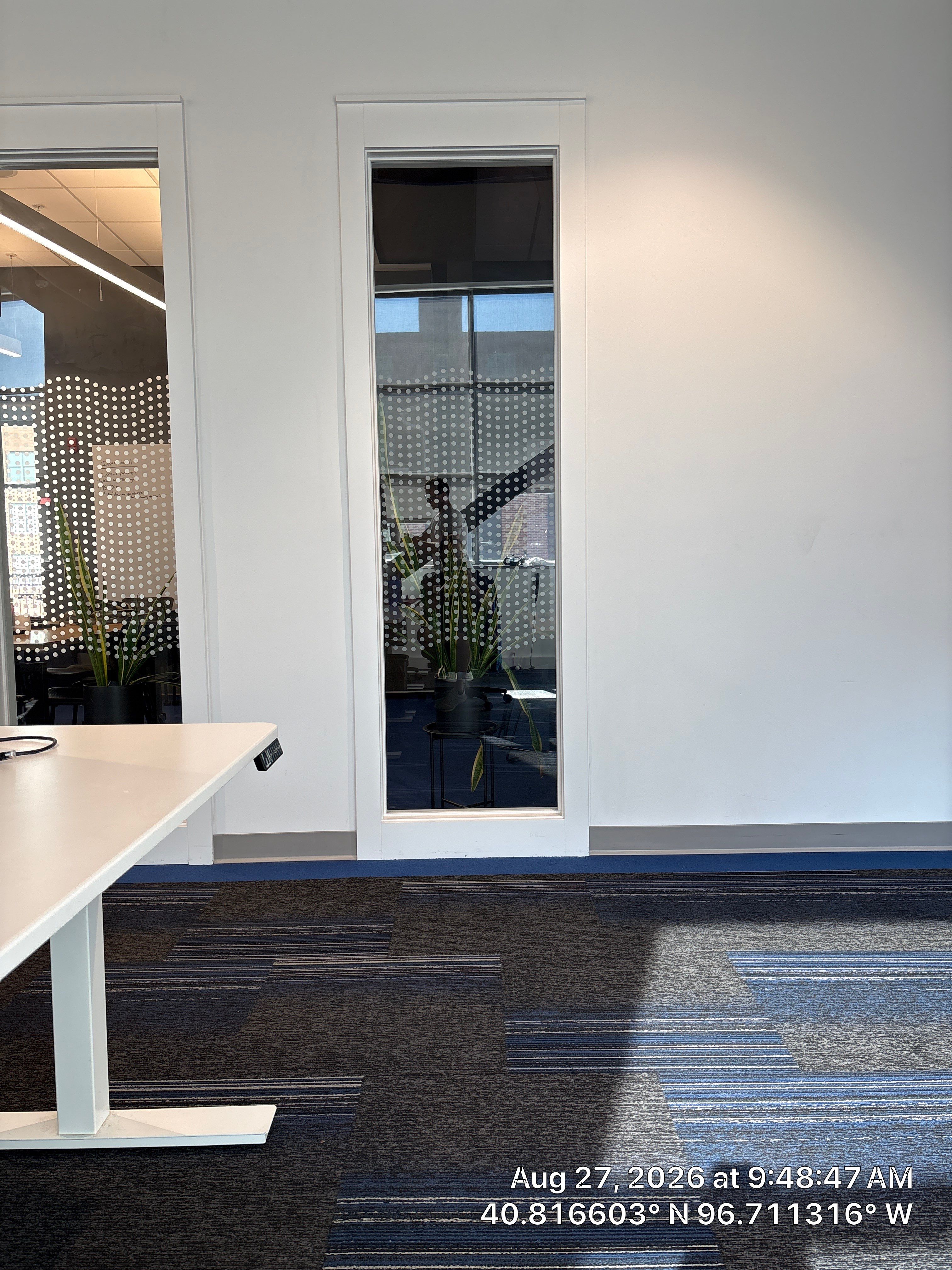 Modern Office Interior Renovation with Acoustic Wood Baffles in Lincoln by CompanyCam Sales Demo