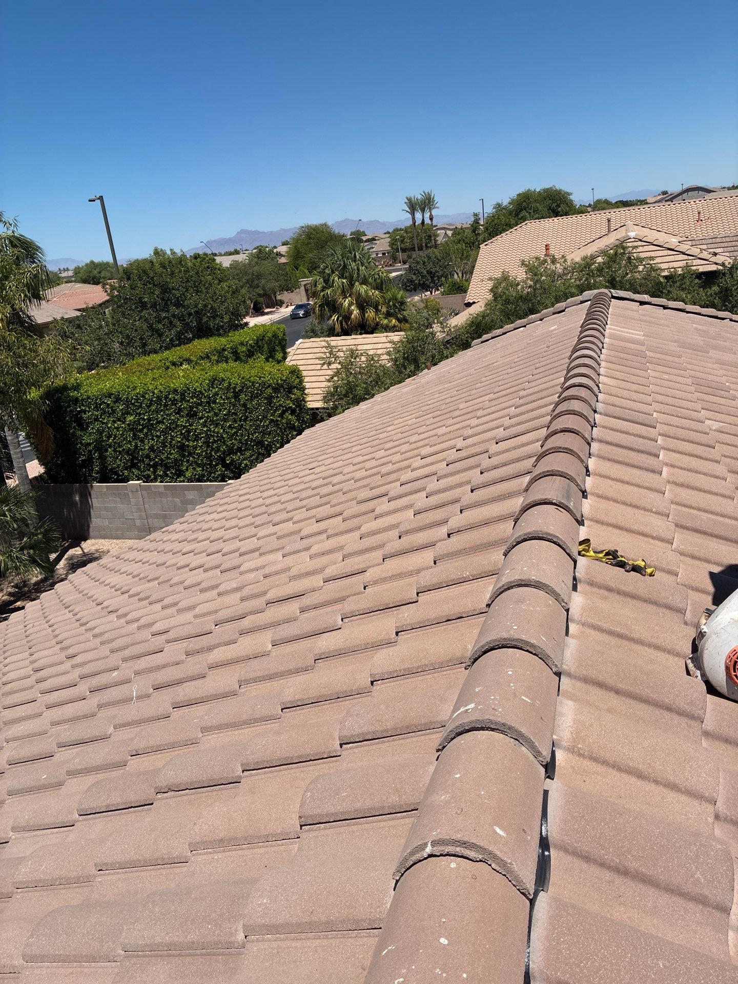 Tile Reset with water test in Gilbert by Weather-Tite Roofing