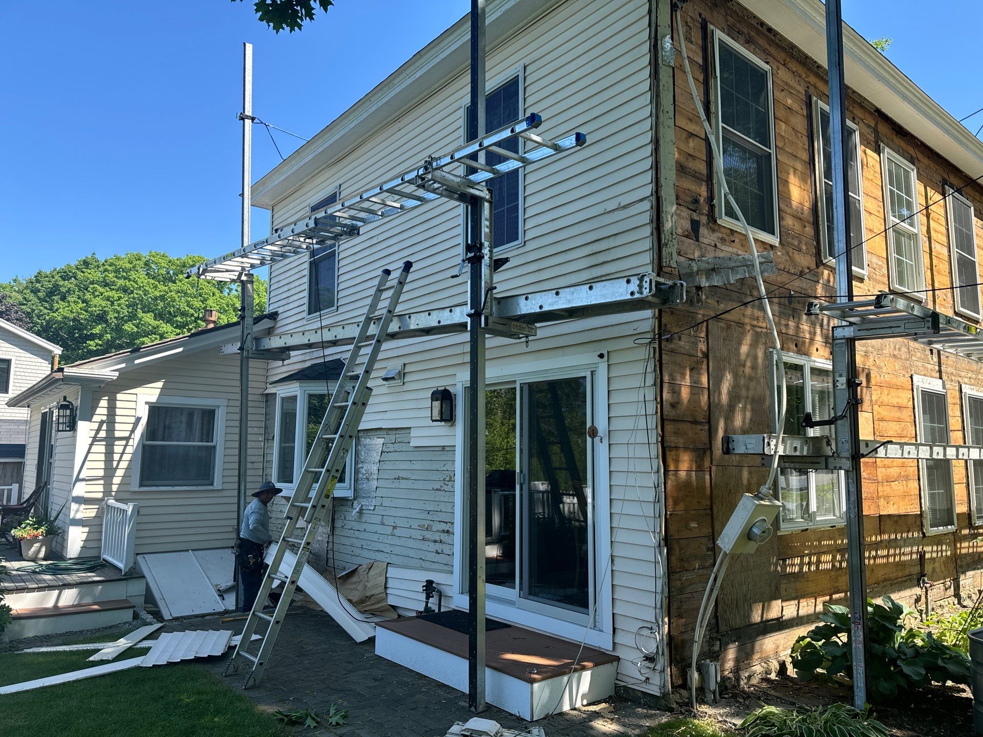 Everlast Siding, and New Asphalt Roofing in New Castle, NH by Tall pine roofing