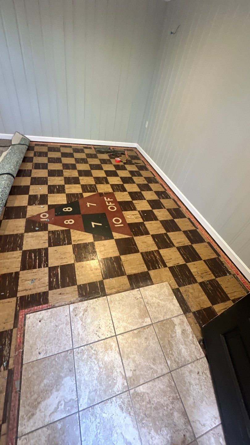 Twilight Garage, Walkway and Porch Project in Pittsburgh by Floors in a Day, Inc