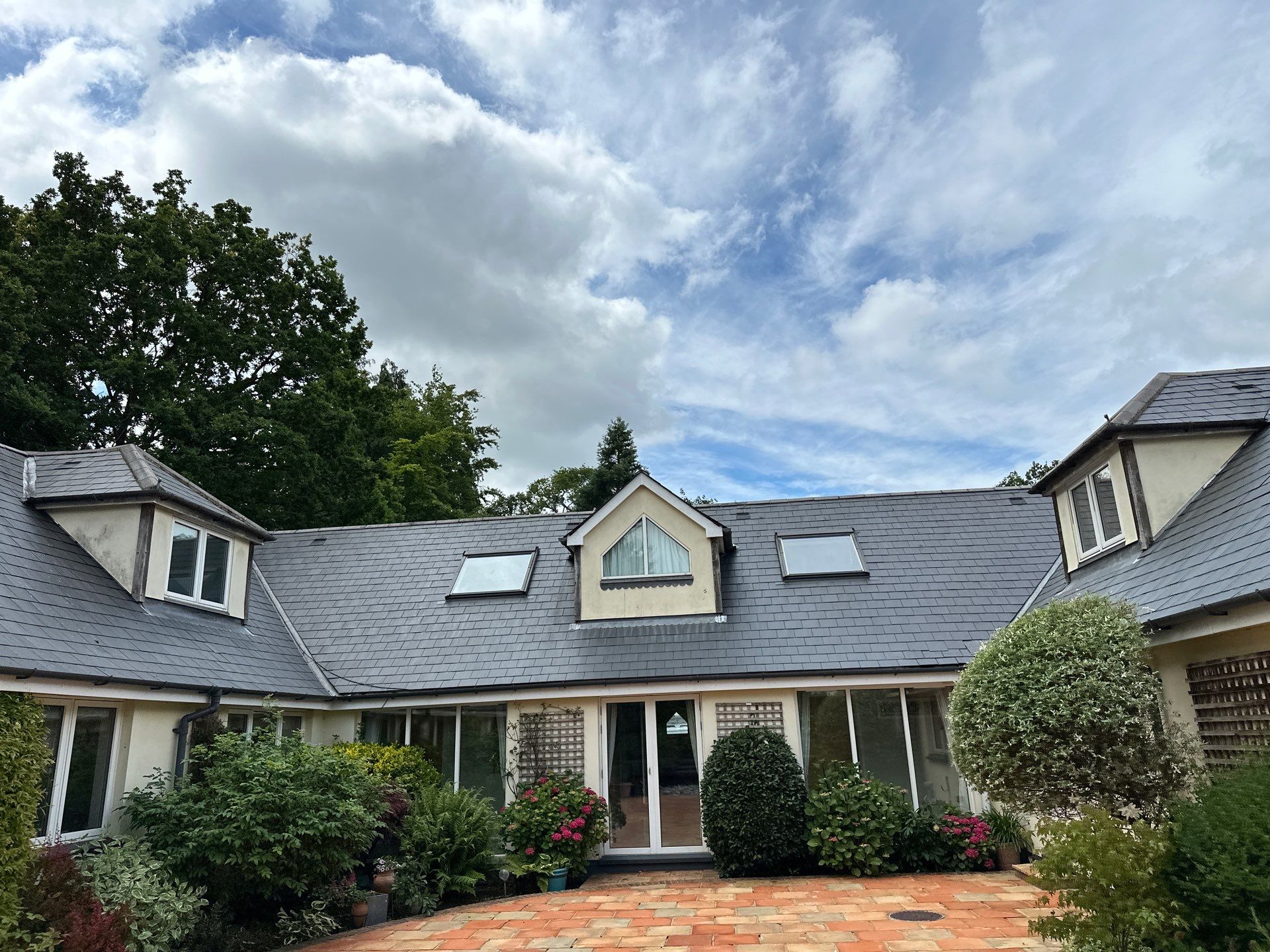 Roof and Patio Cleaning using Honda 15lpm Low Pressure Washing Machine by Ges Exterior Cleaning ltd