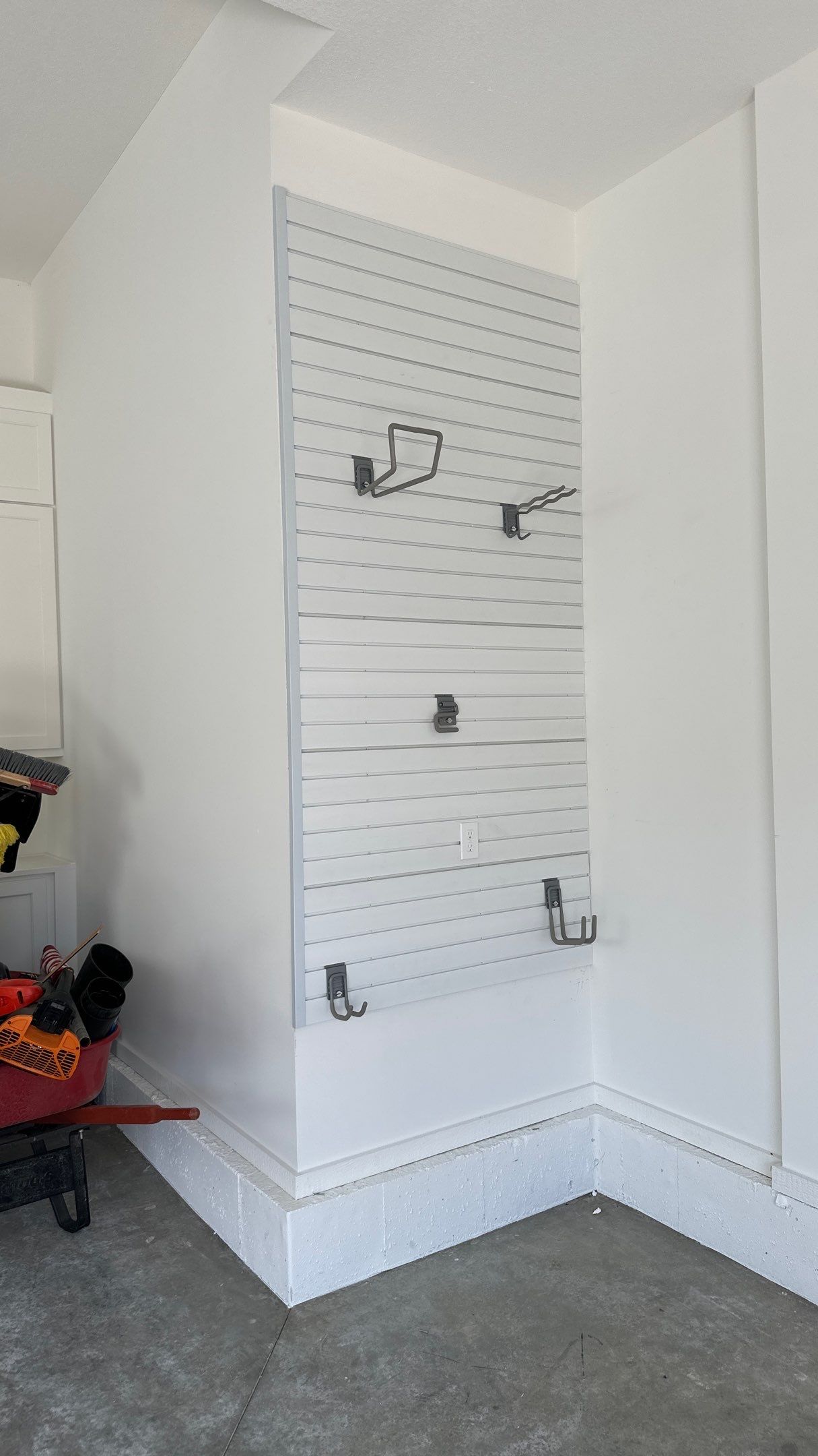 Ben C. added slatwall to their garage by Banner Garage