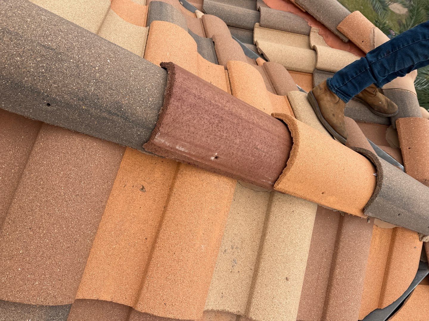 Residential Roofing Repair using tile by Roof Repair Company