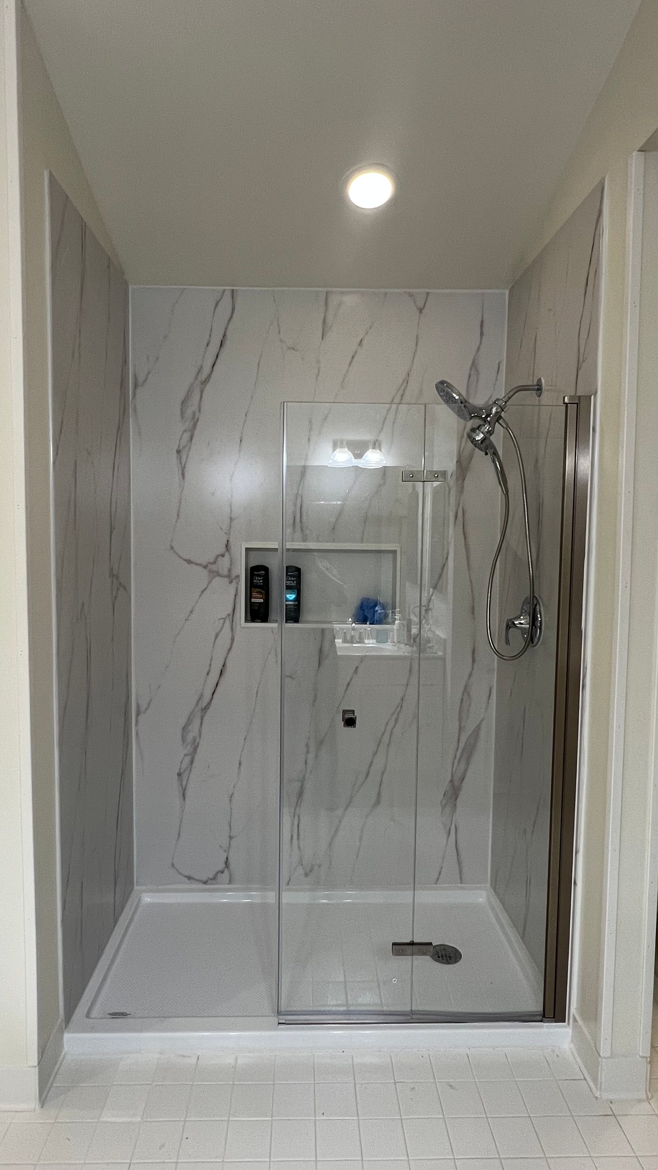 Primary Stand Up Shower Remodel - Columbia, MD by Remodel Now