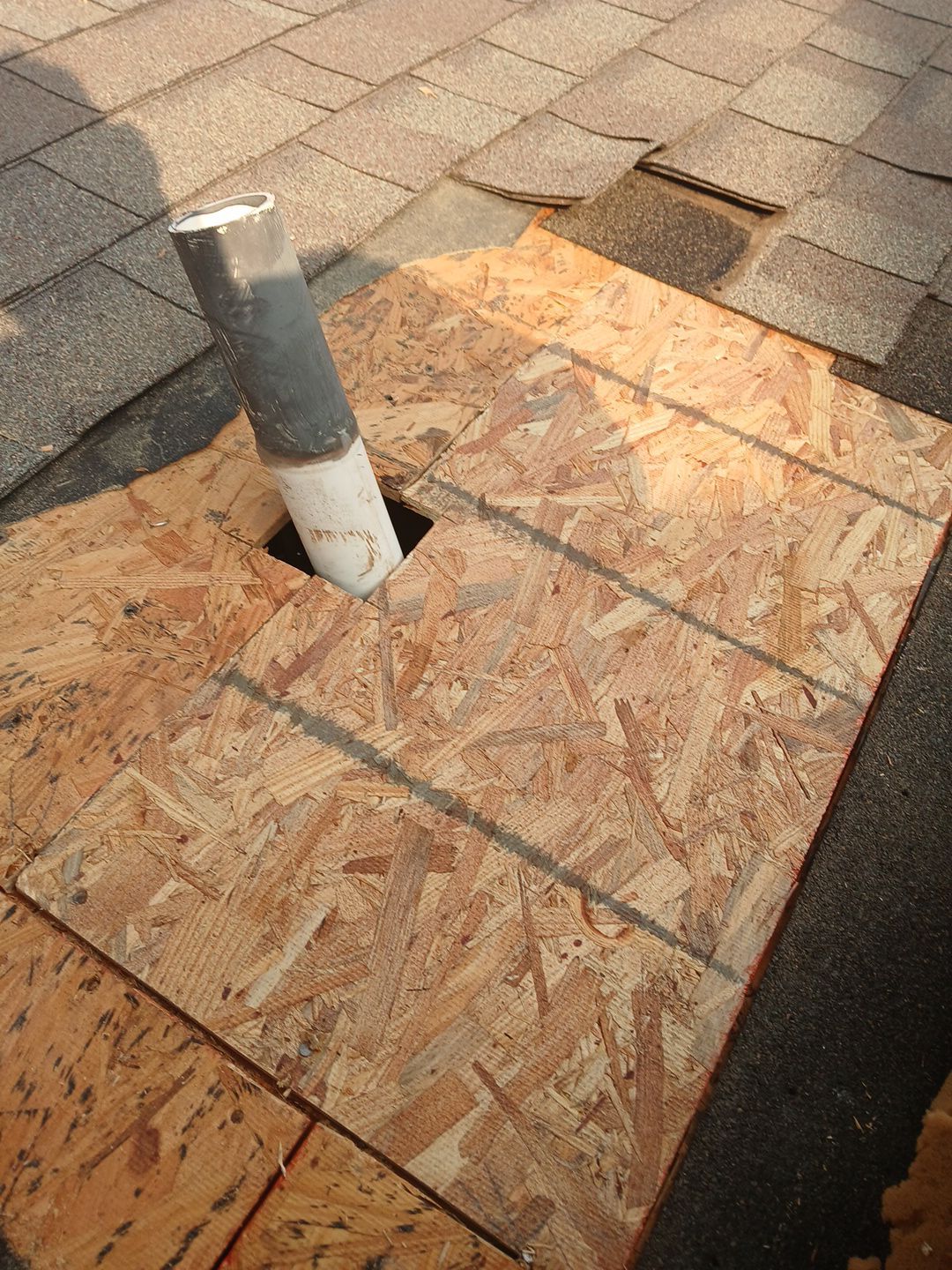 Hail Damage using Owen's Corning Duration (Lifetime) Shingles by Roof Repair Company