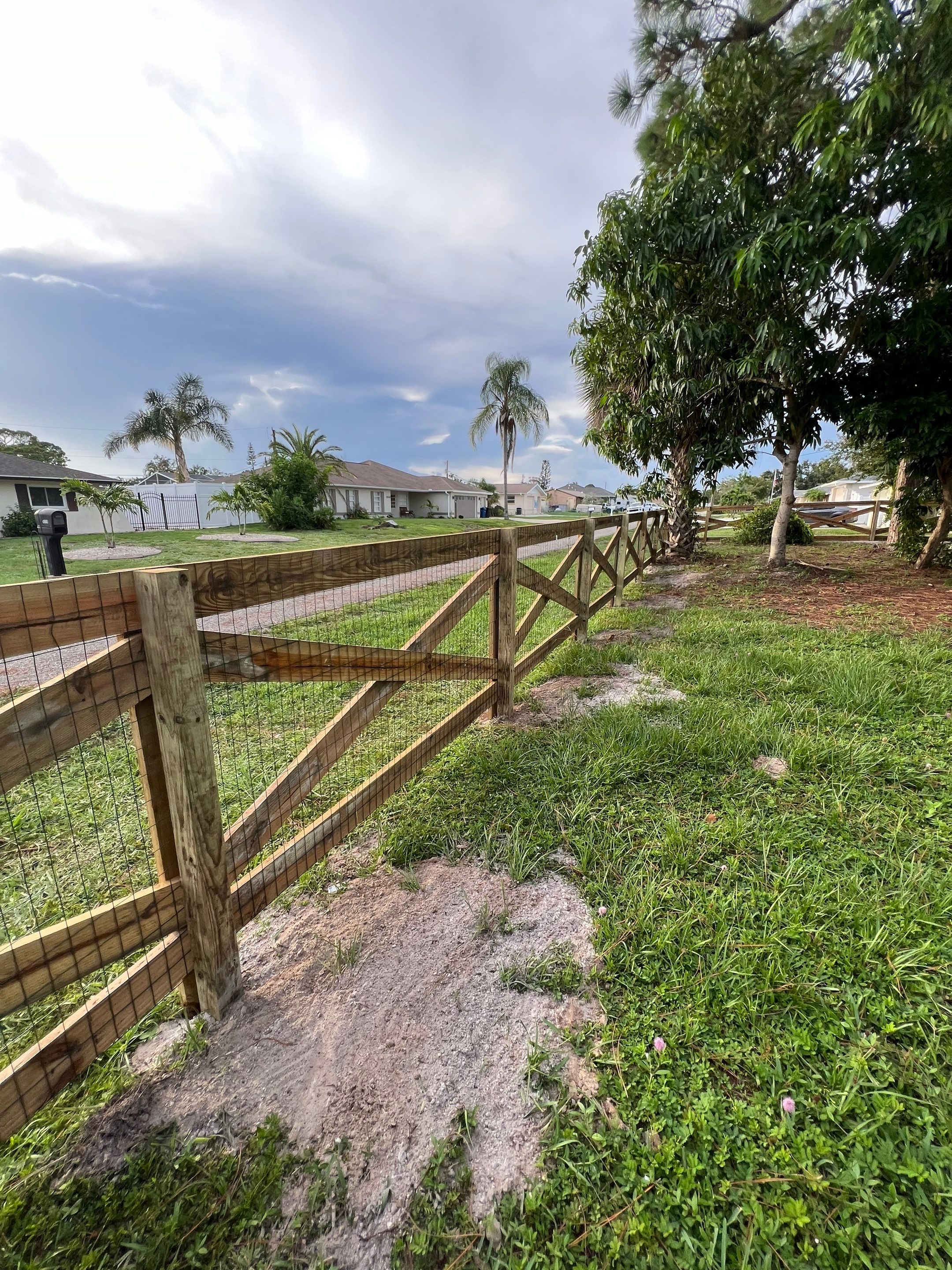 Wood Fence Installation using 4x10 Ranch Gate  by Asap fence and gates, LLC