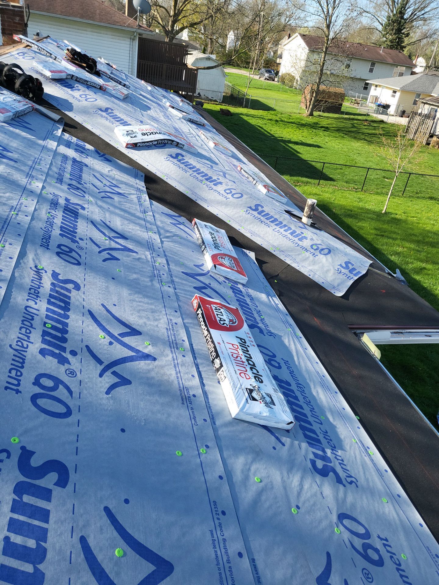 Atlas Pinnacle, Color, Weathered Wood, Drip Edge, Royal Brown by Eagle Eye Roofing