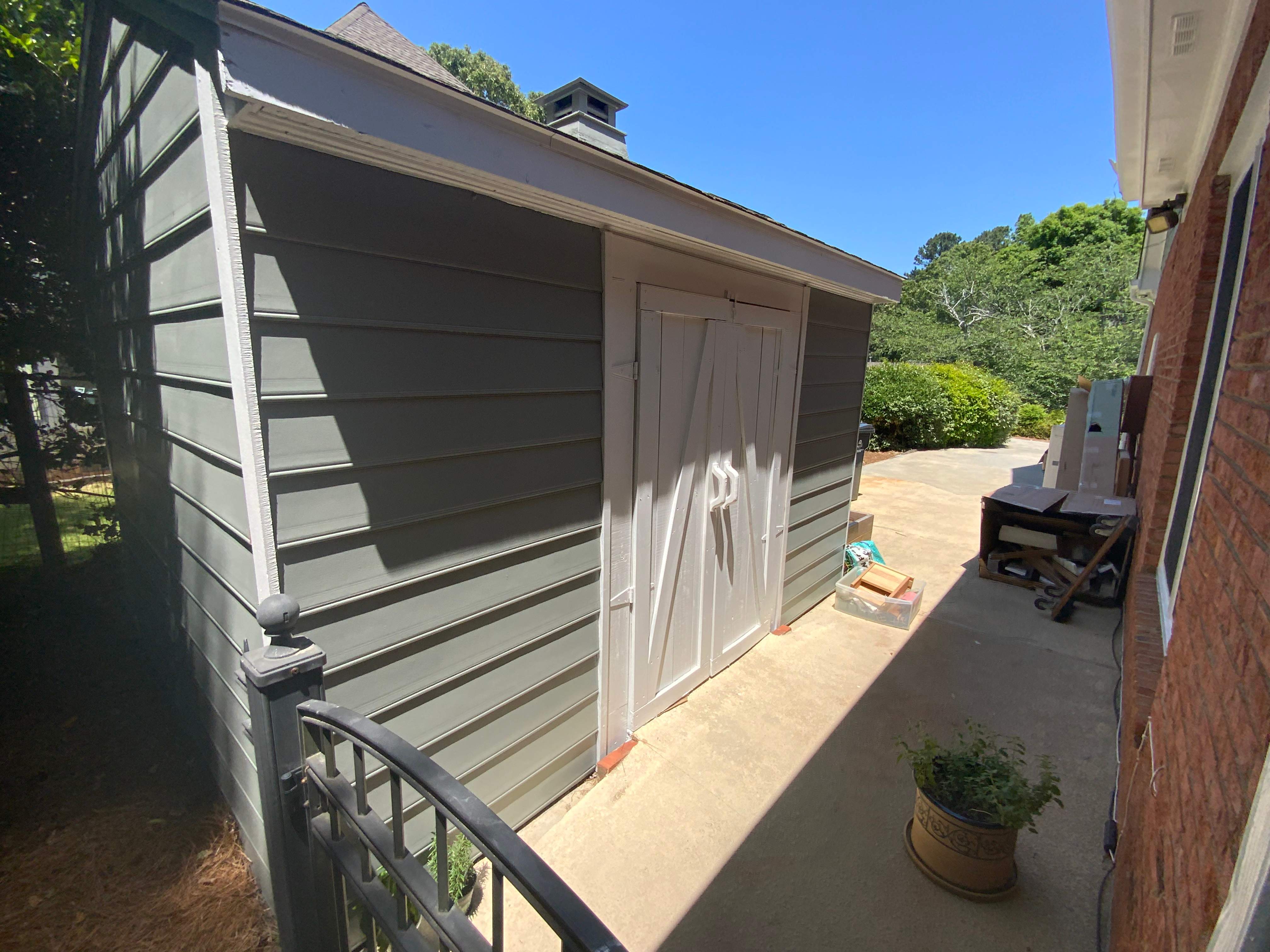Full Exterior Home Repainting and Trim Refinishing in Roswell by Swift Home Renovations